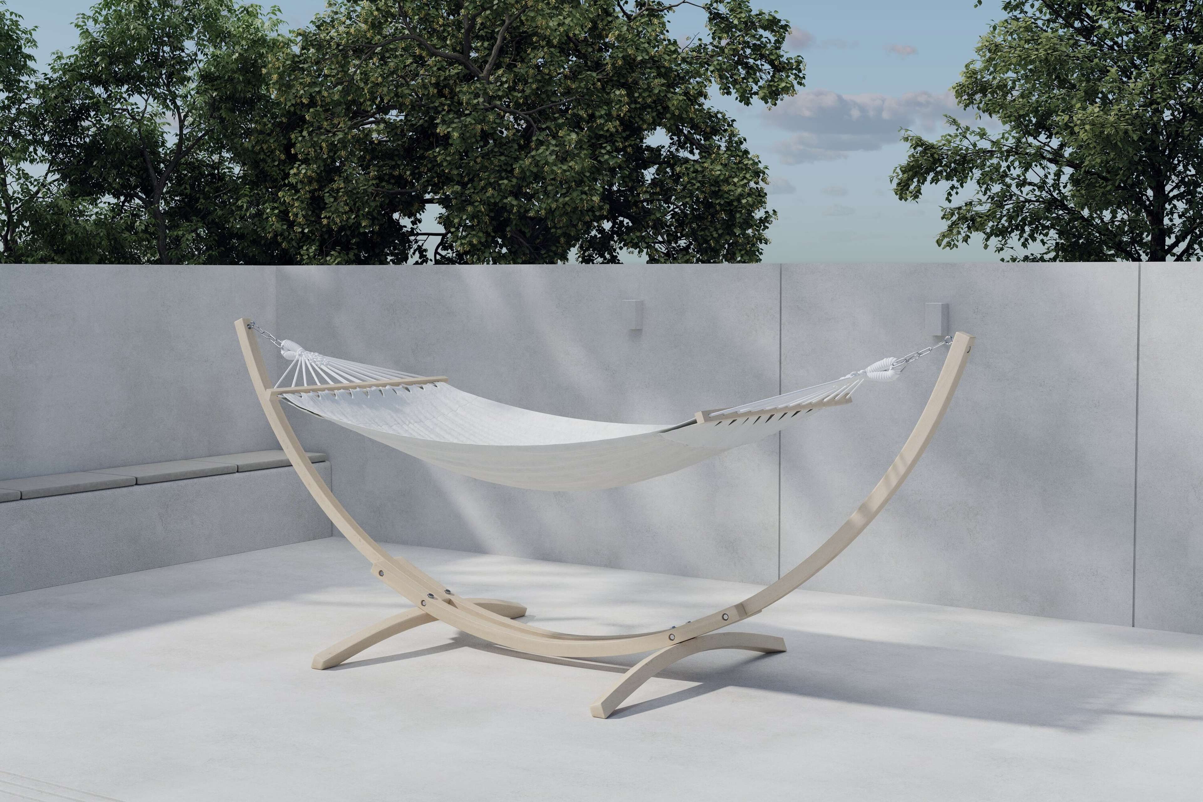 Hedvig Hammock, från Venture Home, i färgen whitewash,beige. Klicka för att öppna bilden i stort format