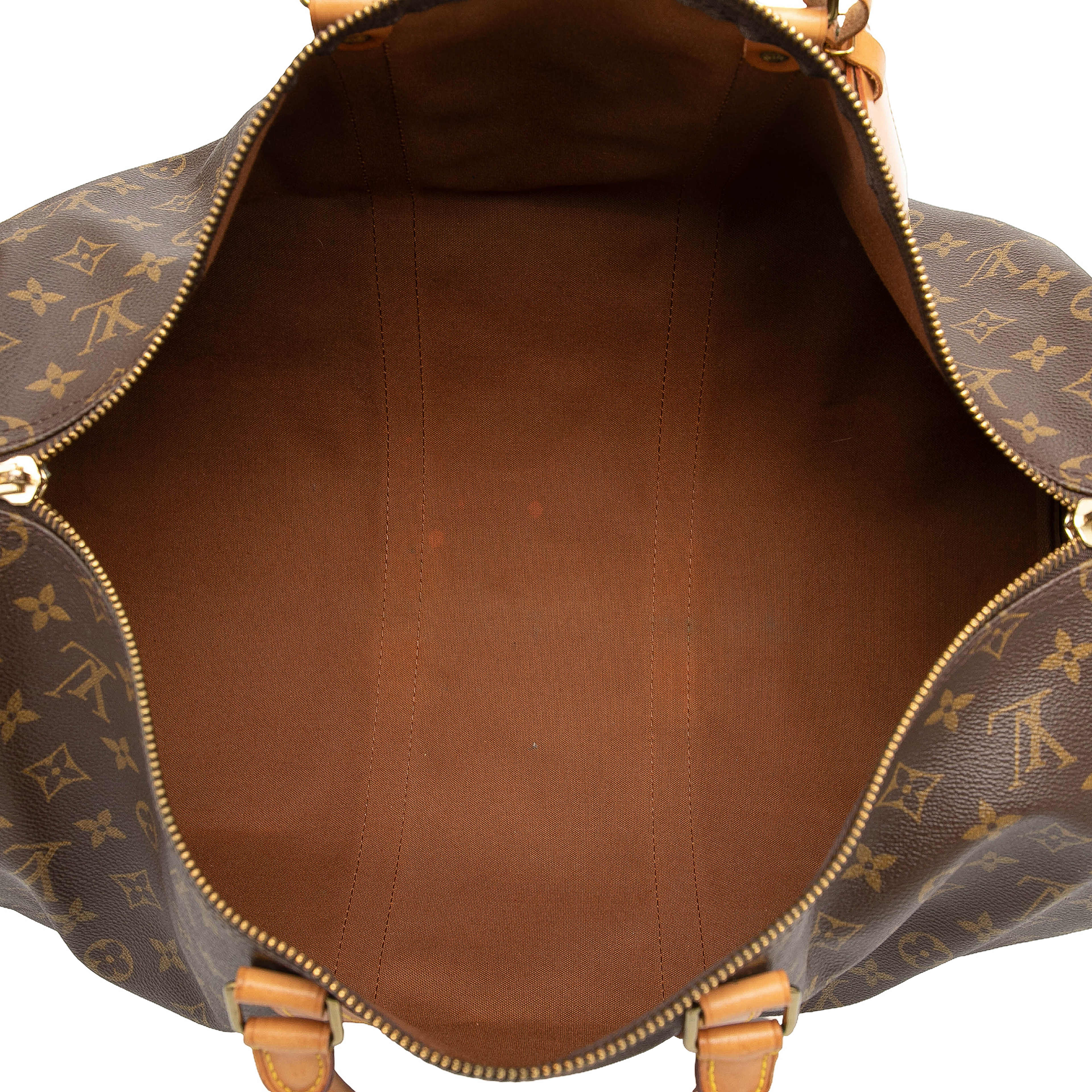 Louis Vuitton Monogram Keepall 50, från Luxclusif, i färgen brown. Klicka för att öppna bilden i stort format