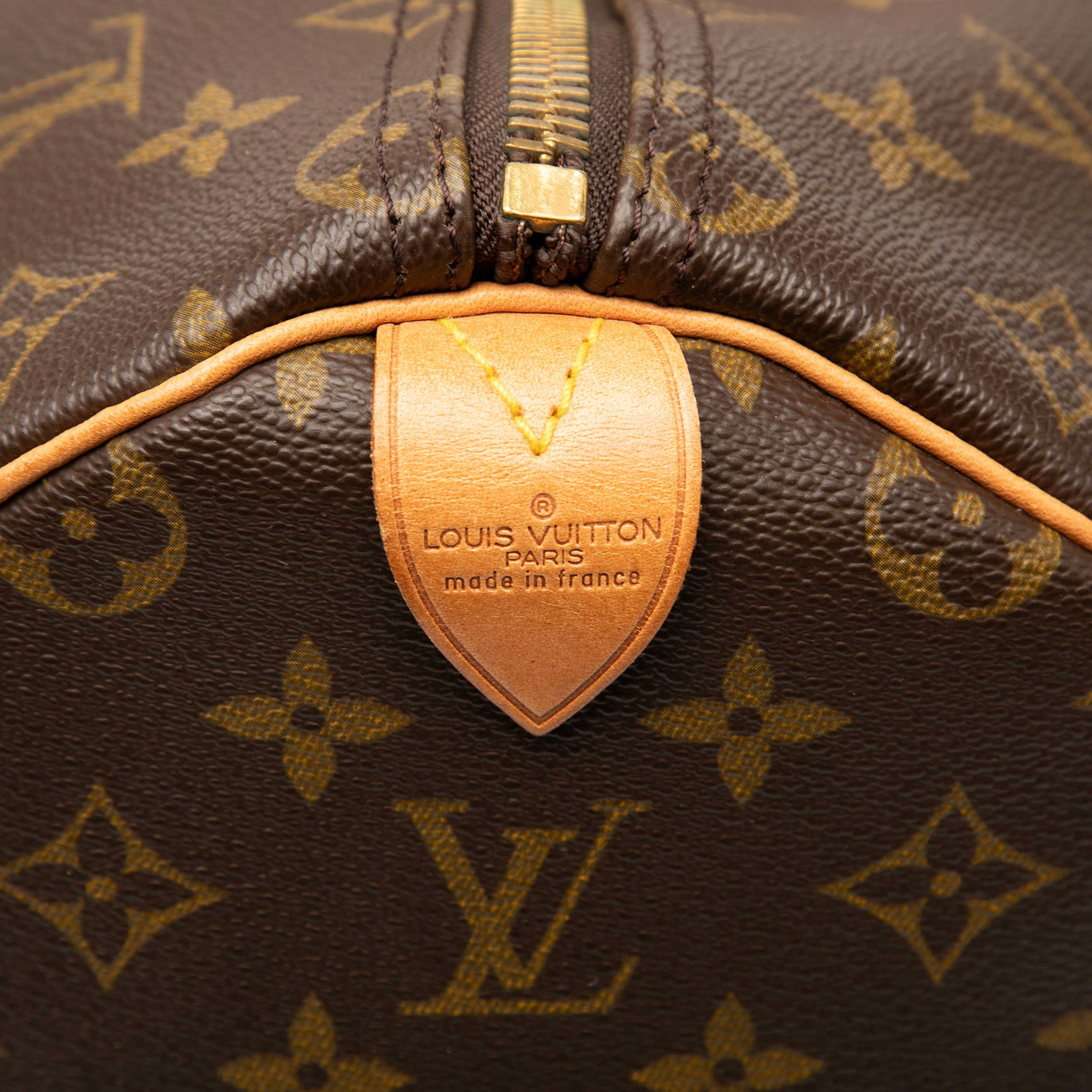 Louis Vuitton Monogram Keepall 50, från Luxclusif, i färgen brown. Klicka för att öppna bilden i stort format