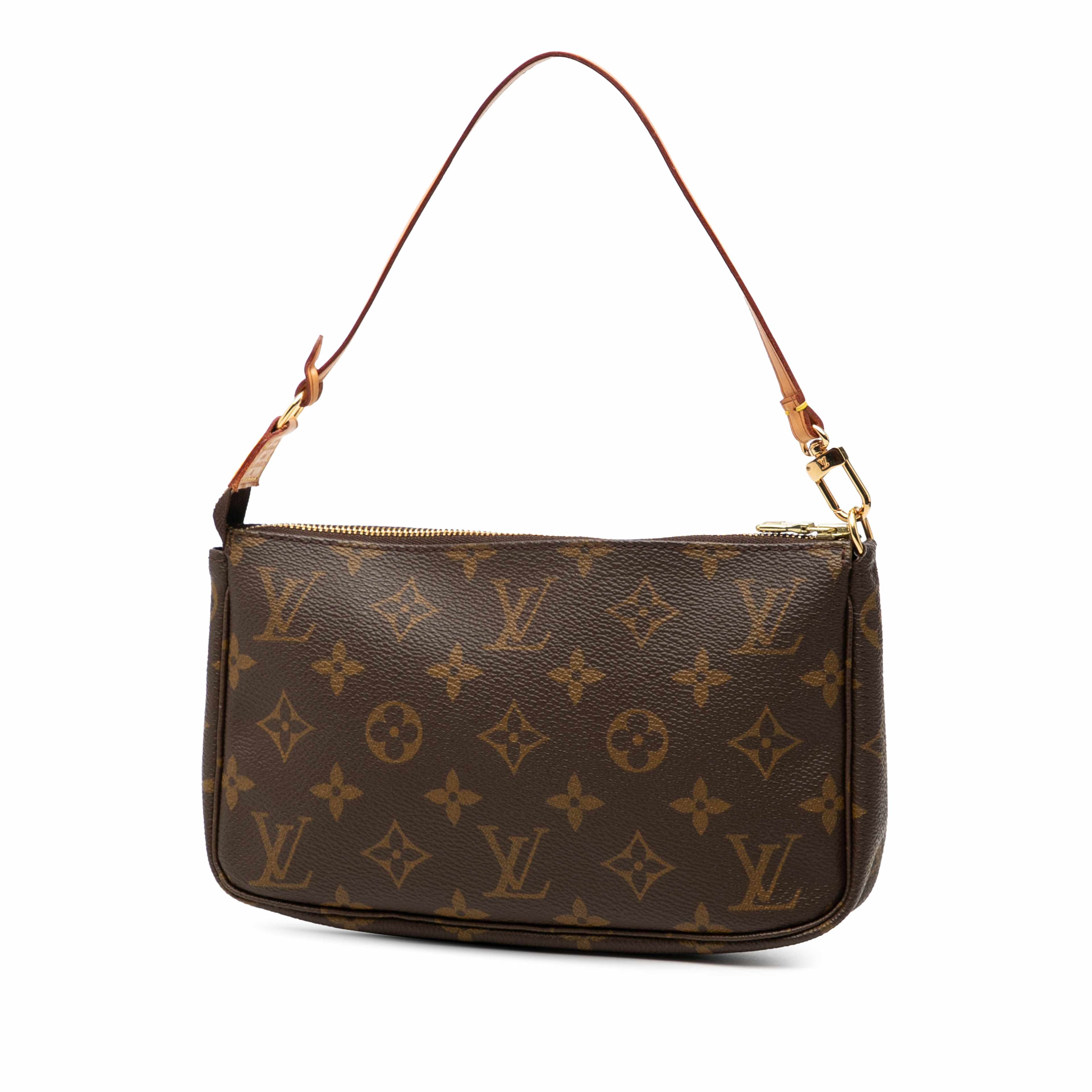 Louis Vuitton Monogram Pochette Accessoires, från Luxclusif, i färgen brown. Klicka för att öppna bilden i stort format
