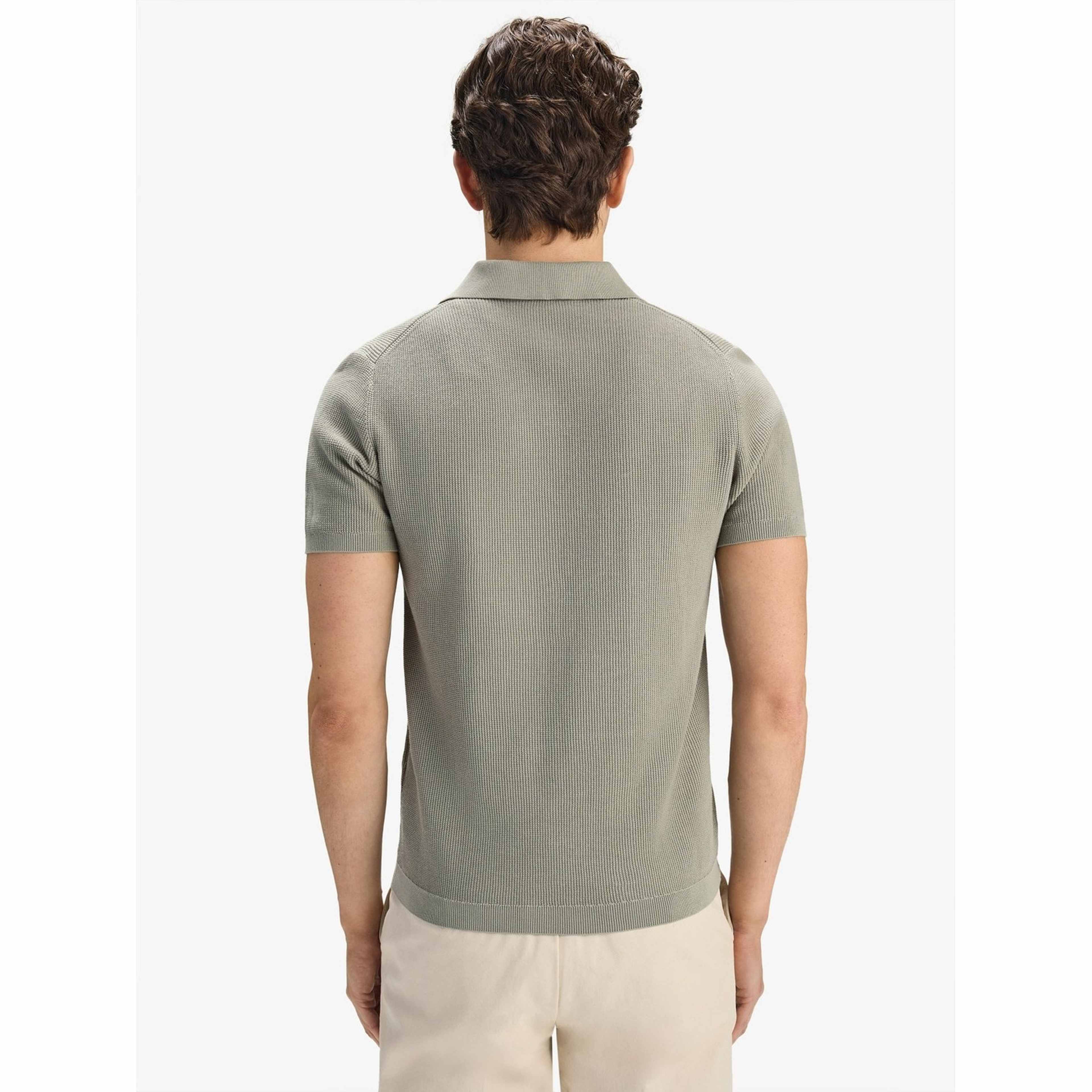 Cotton Texture Knitted Ss Polo Sweater (pascal)