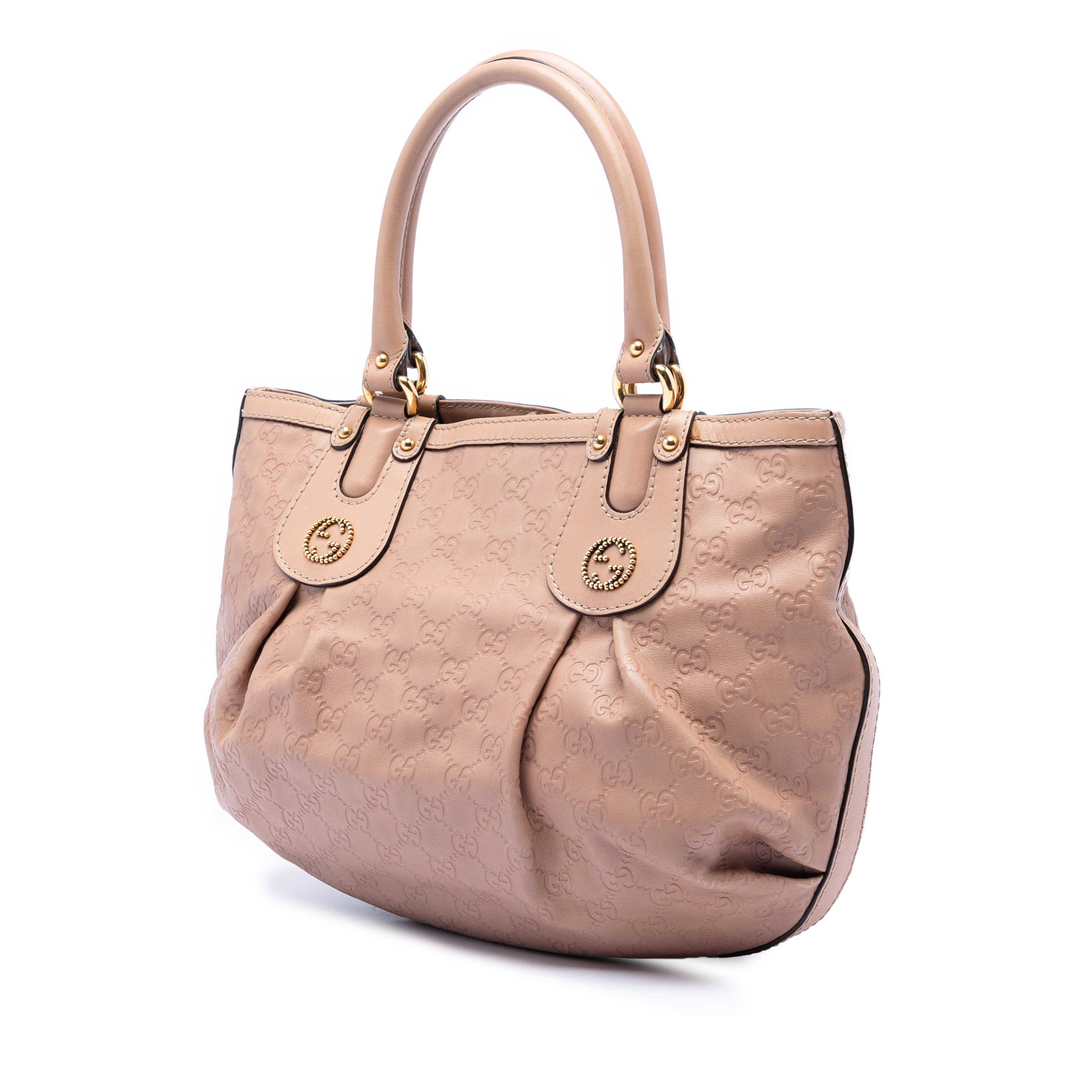 Gucci Guccissima Scarlett Tote, från Luxclusif, i färgen nude. Klicka för att öppna bilden i stort format