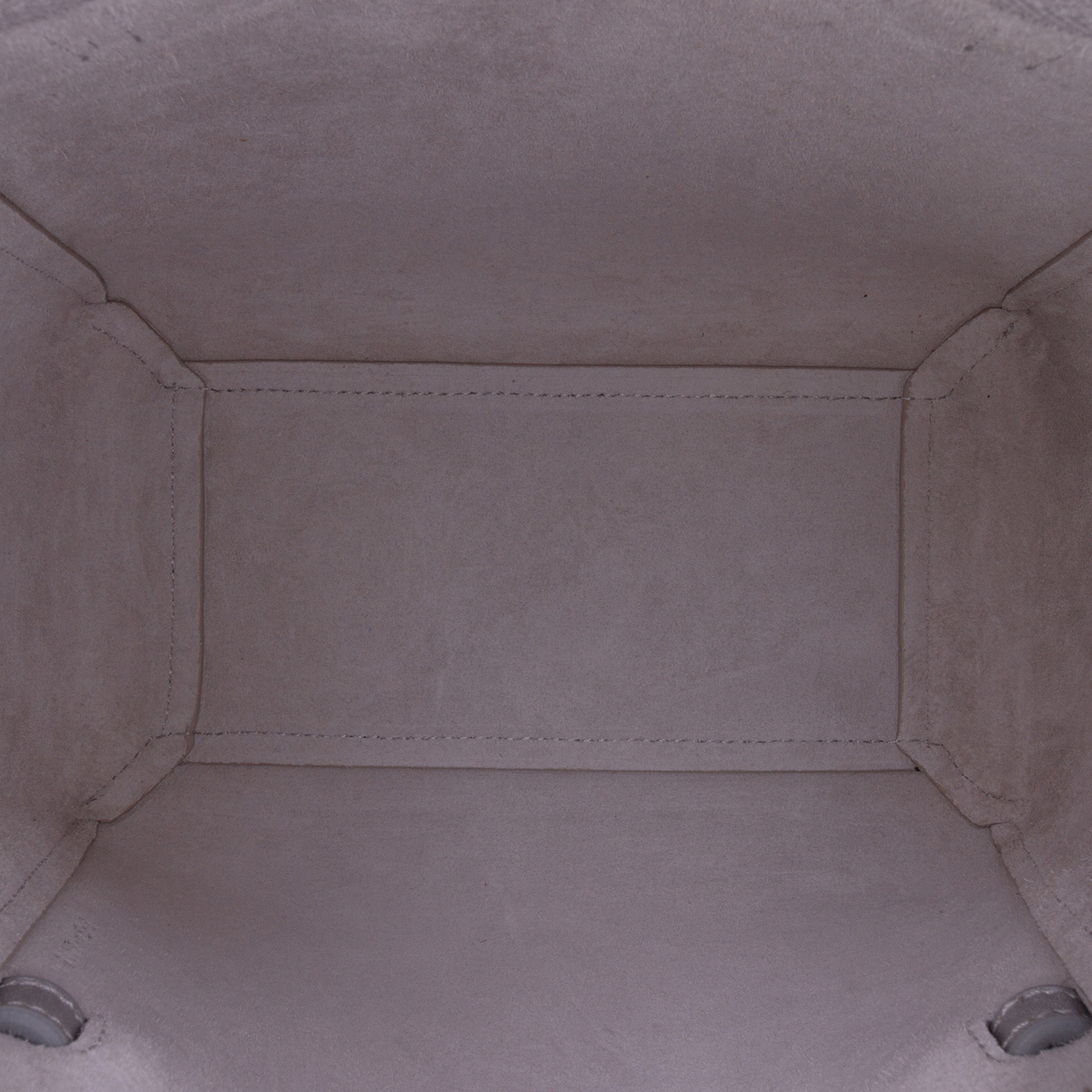 Celine Nano Laminated Calfskin Belt Bag, från Luxclusif, i färgen silver. Klicka för att öppna bilden i stort format