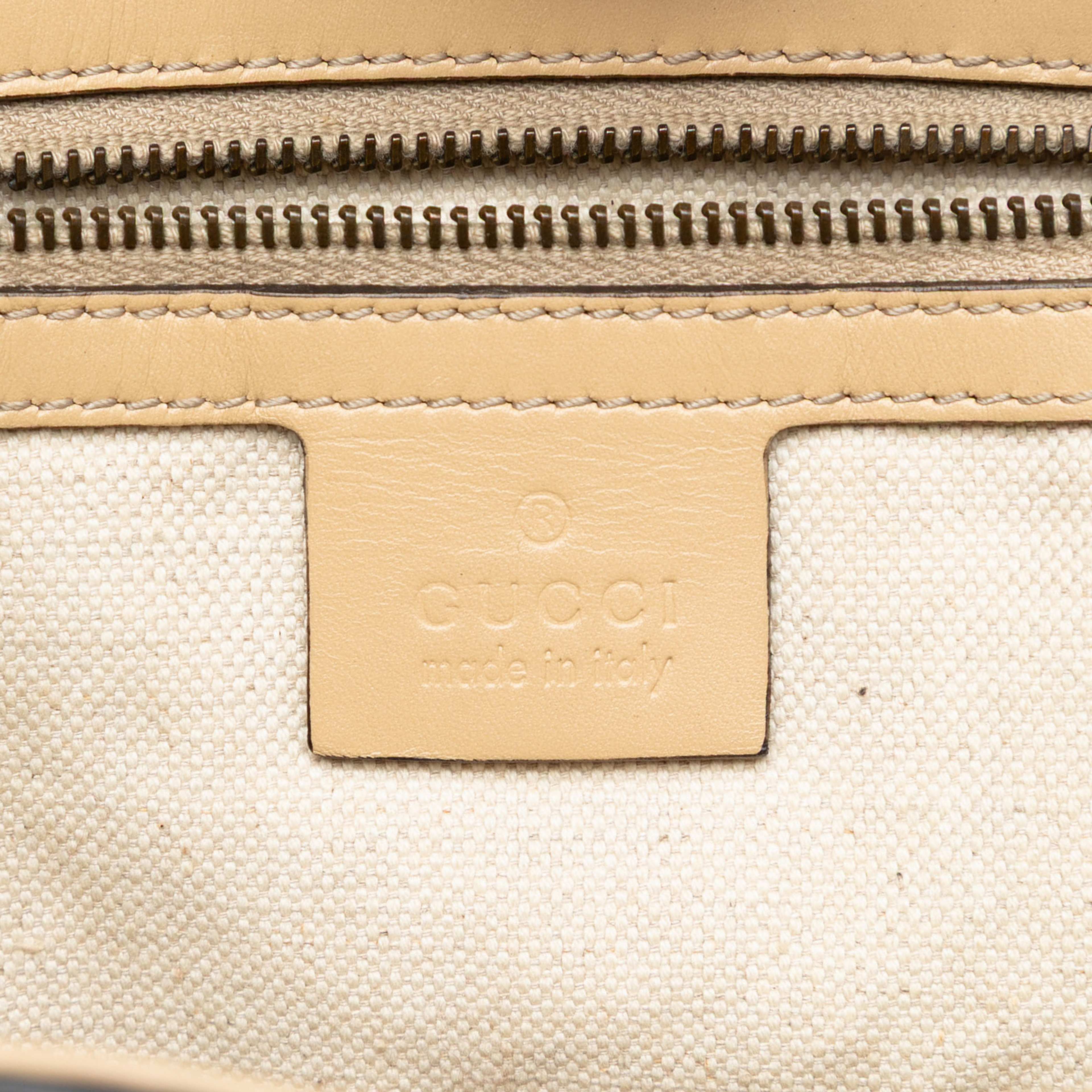 Gucci Guccissima Scarlett Tote, från Luxclusif, i färgen beige. Klicka för att öppna bilden i stort format