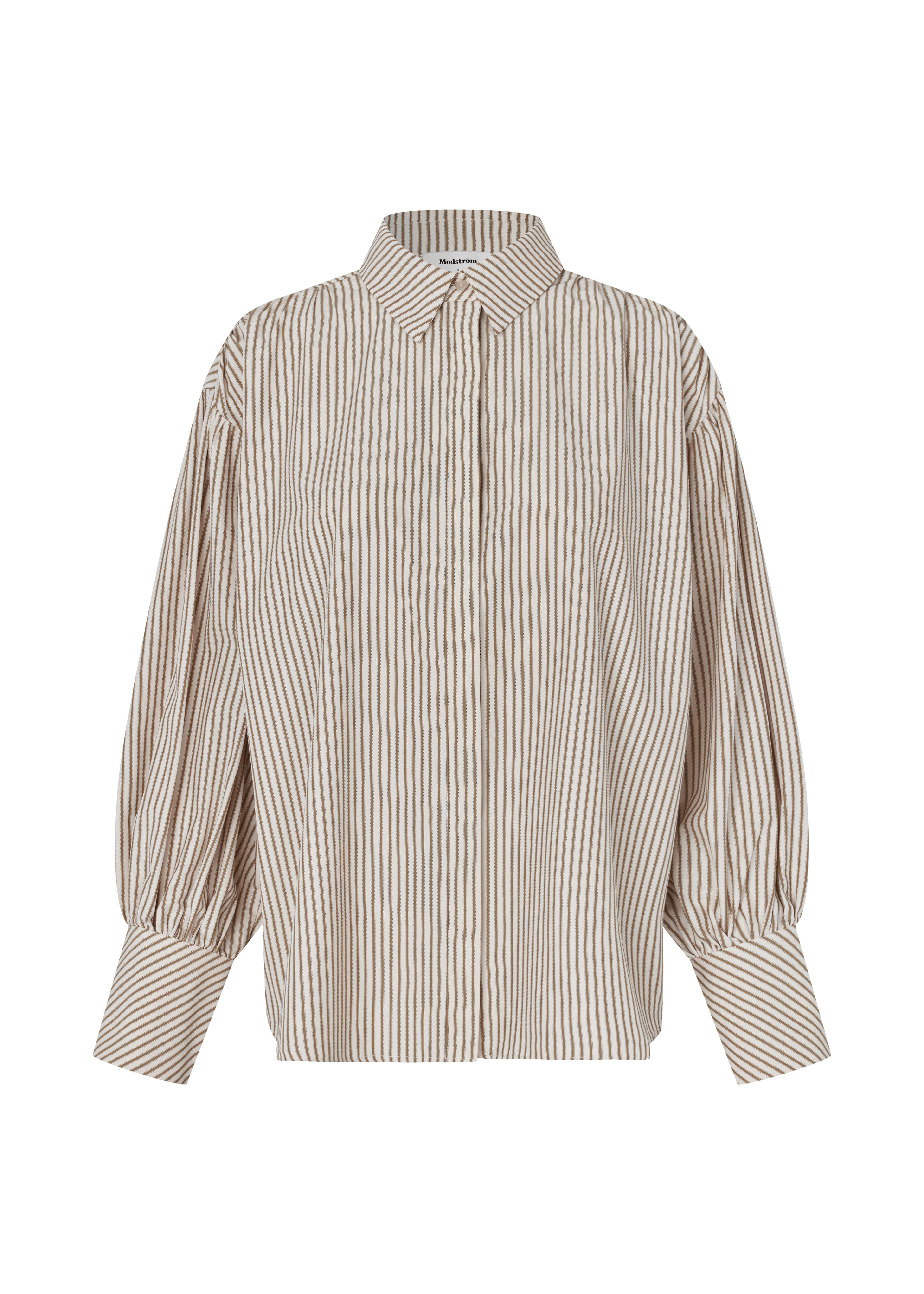 Baldvinmd Shirt, från Modström, i färgen peony stripe. Klicka för att öppna bilden i stort format