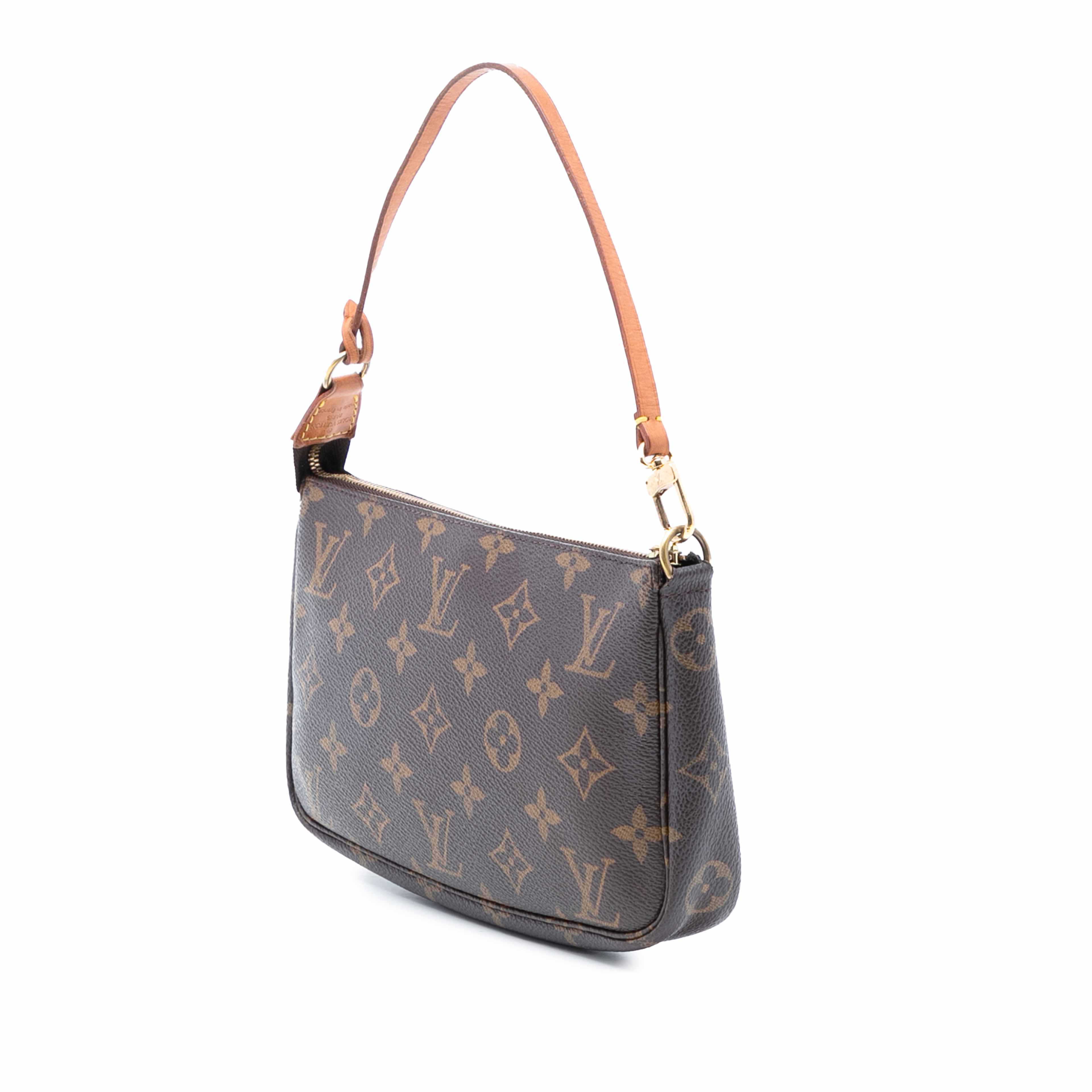 Louis Vuitton Monogram Pochette Accessoires, från Luxclusif, i färgen brown. Klicka för att öppna bilden i stort format