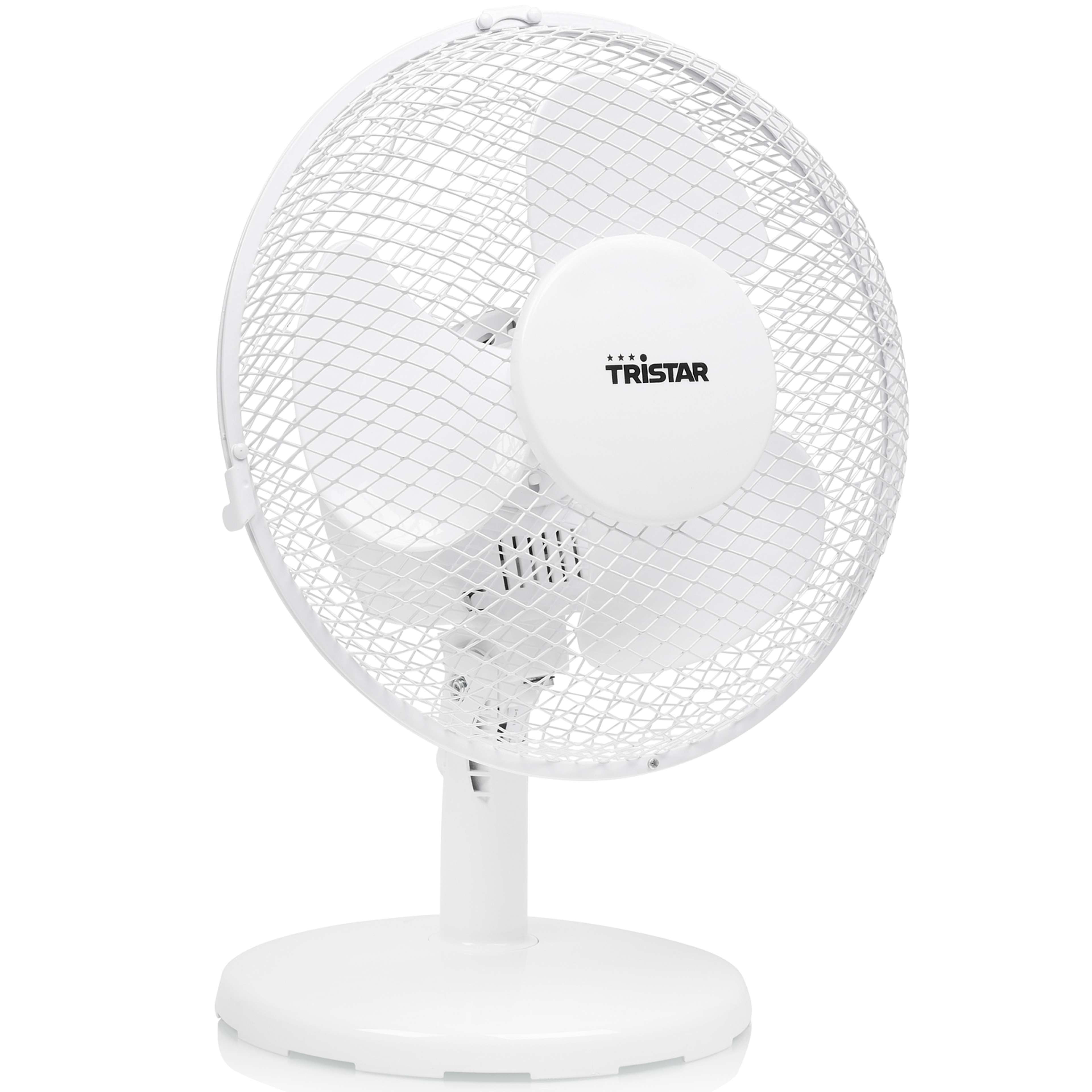 Bordsfläkt 23cm Med 2 Hastigheter, från Tristar, i färgen vit. Klicka för att öppna bilden i stort format