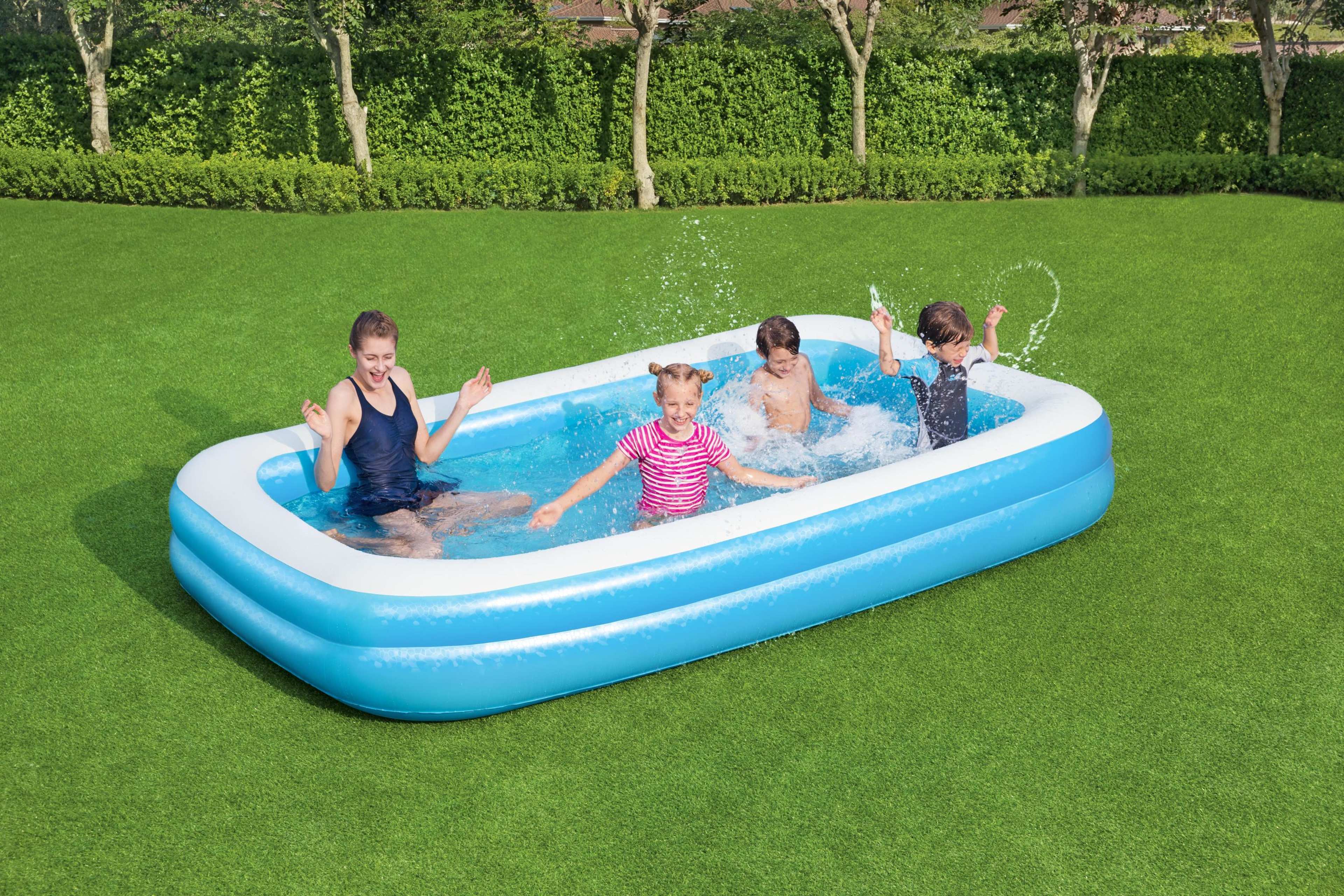Familjepool Blå Rektangulär 305 X 183 X 46cm