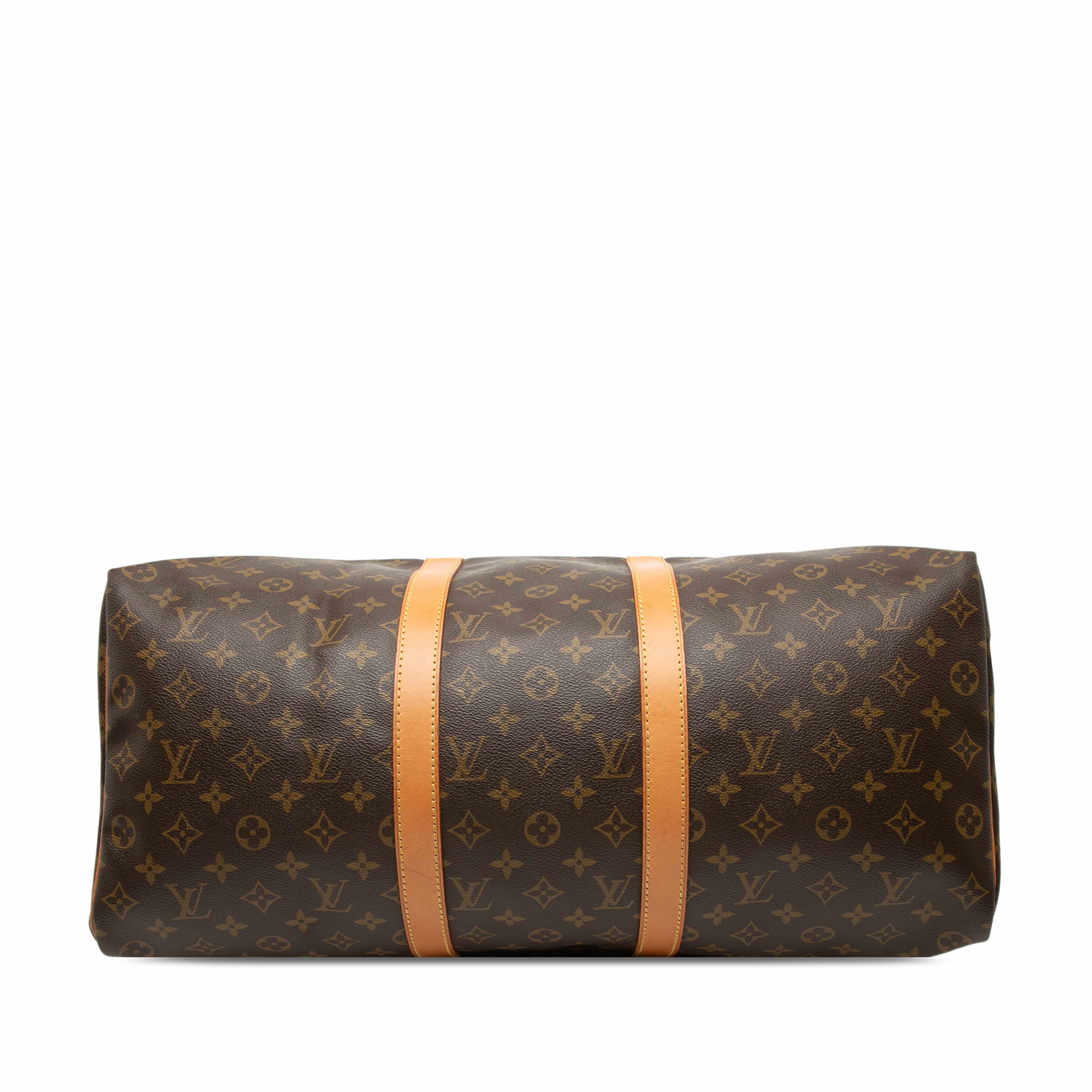 Louis Vuitton Monogram Keepall 50, från Luxclusif, i färgen brown. Klicka för att öppna bilden i stort format