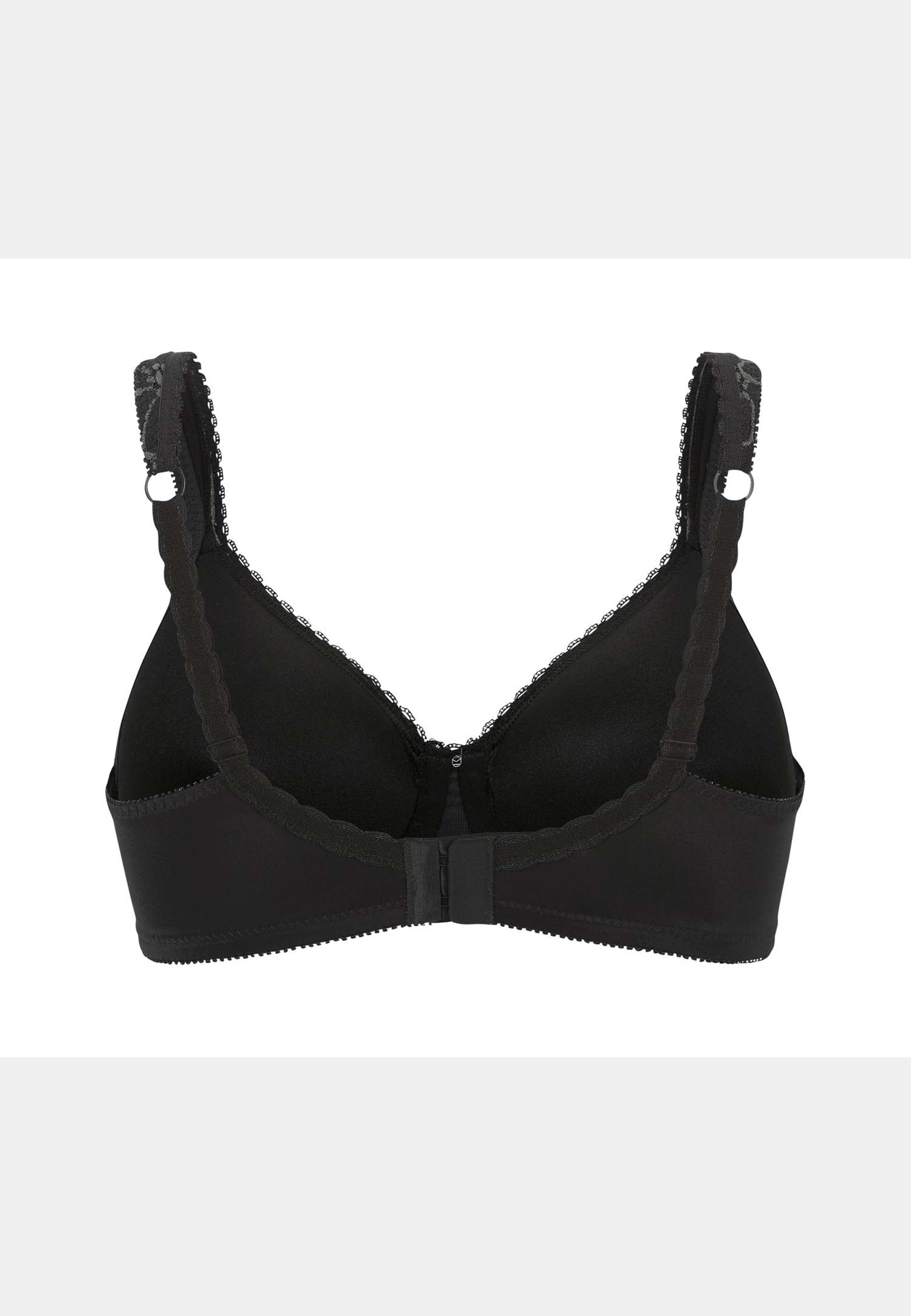 Lace Shape Vadderad Bygel-bh, från Swegmark, i färgen black. Klicka för att öppna bilden i stort format