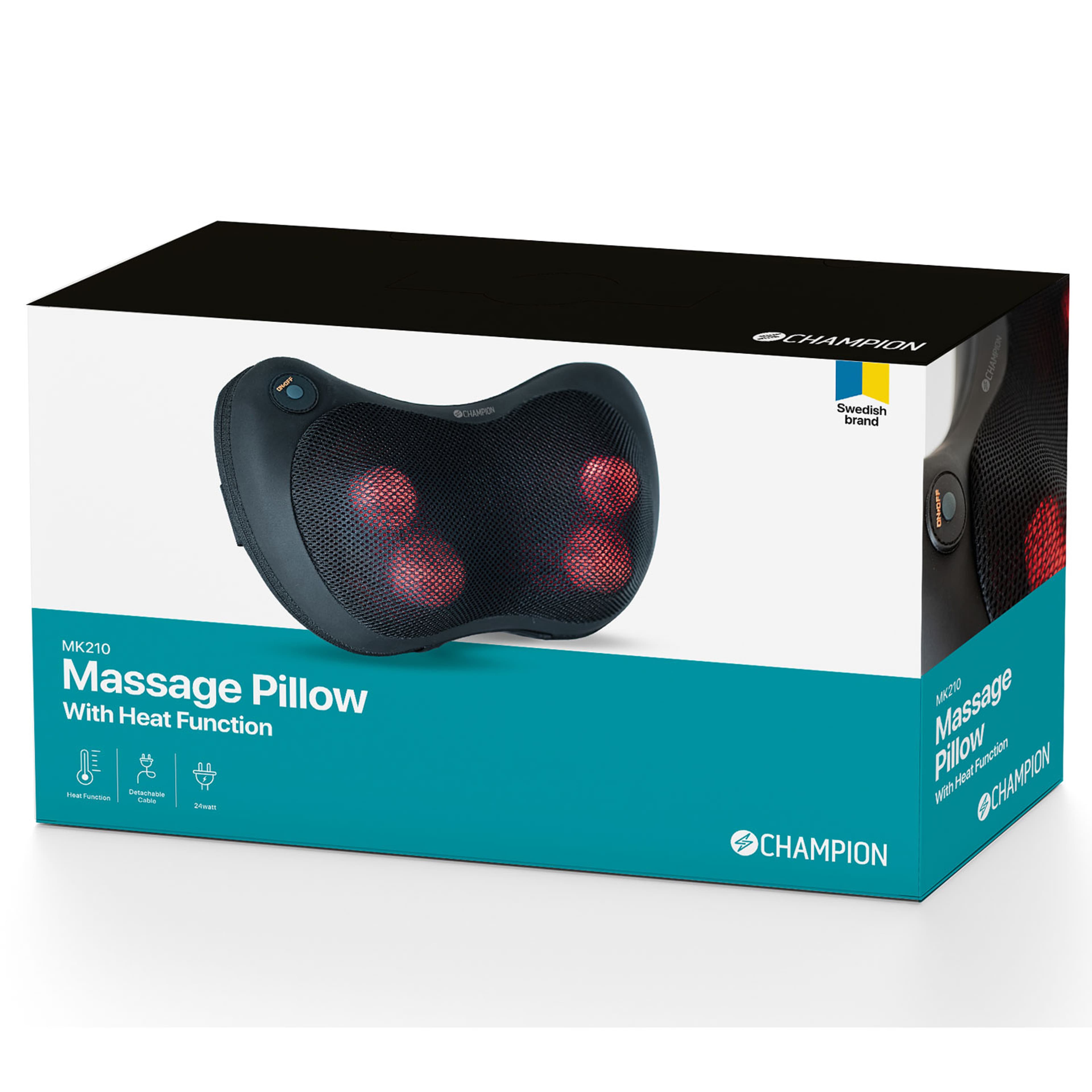 Massagekudde Infraröd Värme Mk210 Svart