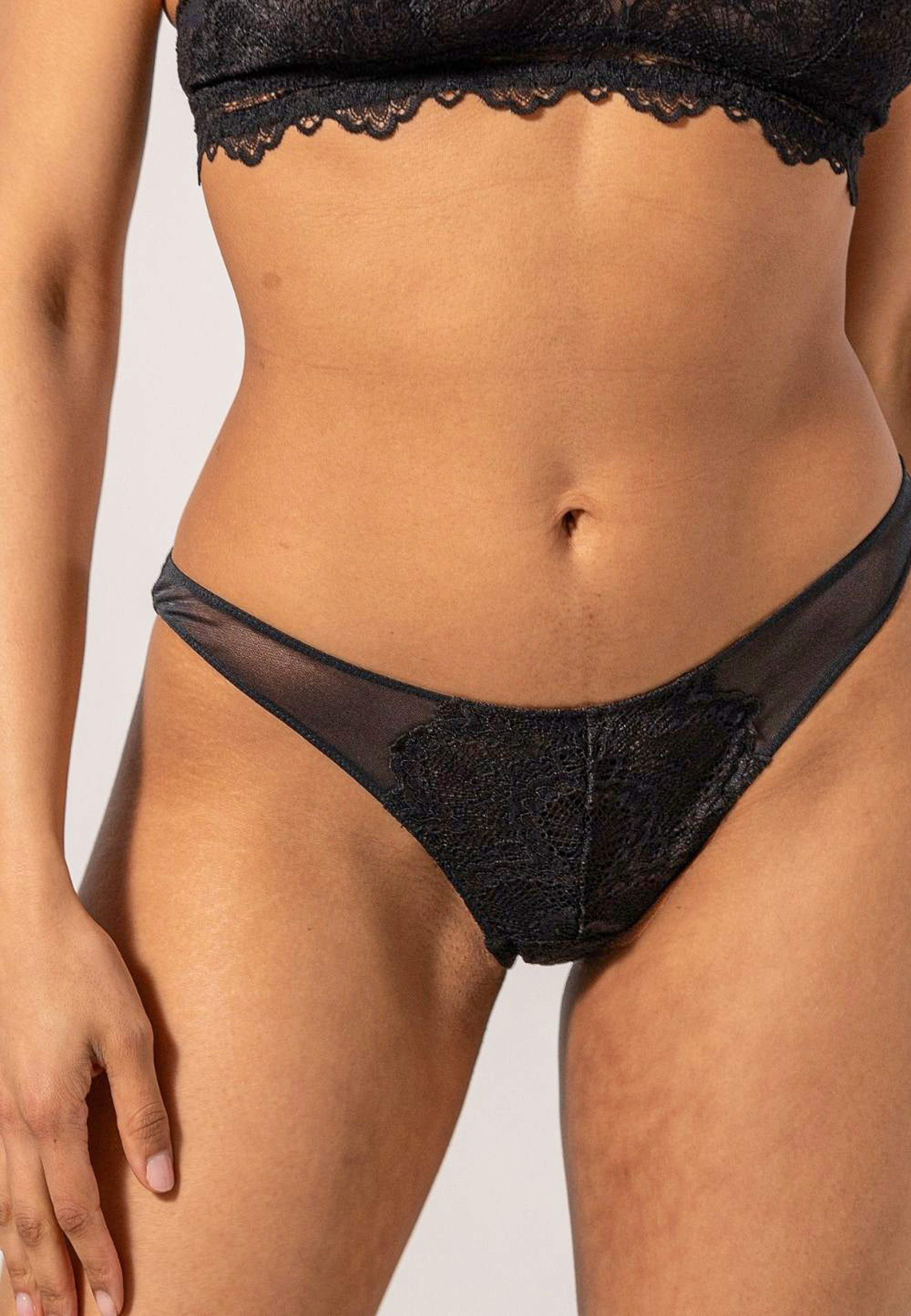 Lace Mesh Bikini Briefs
