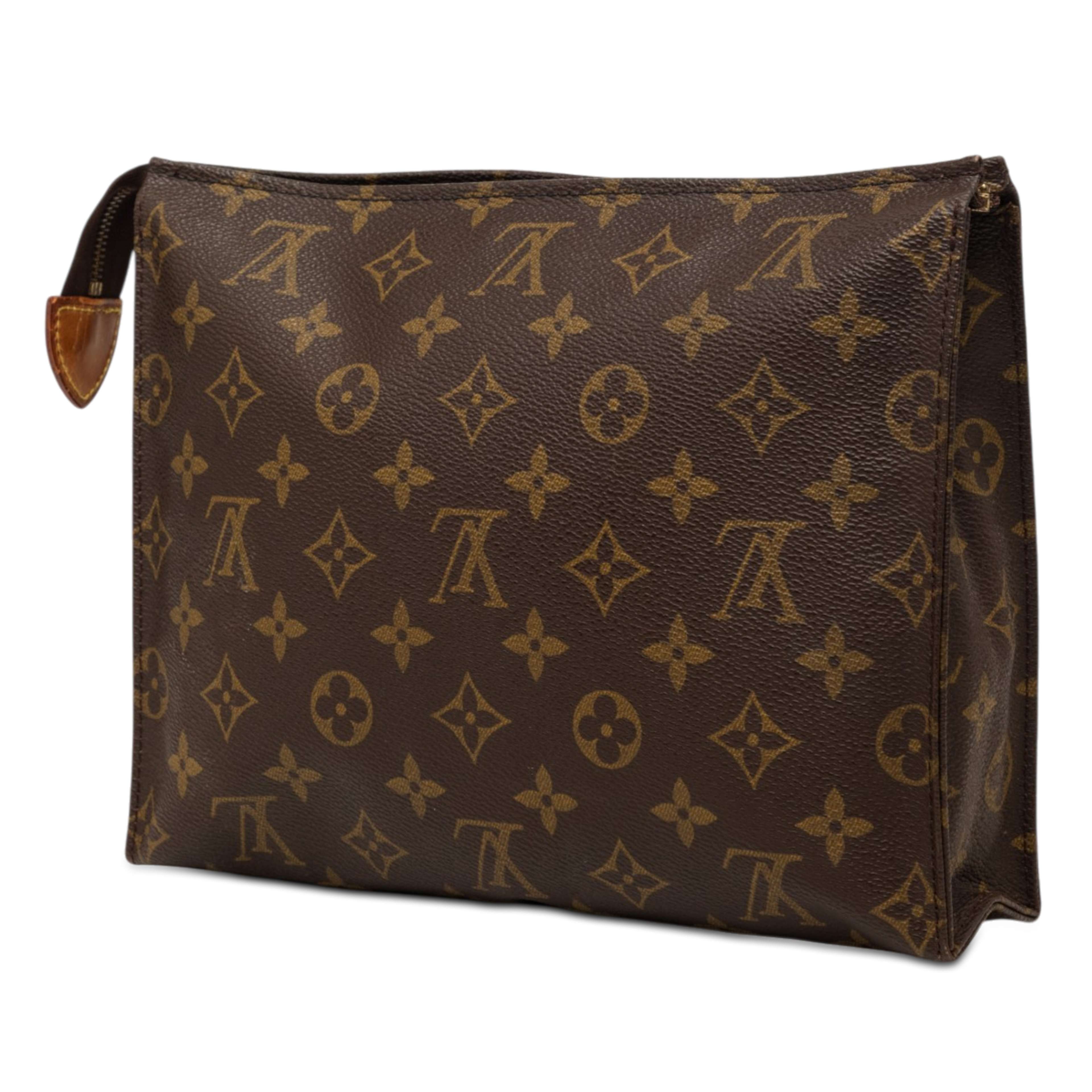 Louis Vuitton Monogram Toiletry Pouch 26, från Luxclusif, i färgen brun. Klicka för att öppna bilden i stort format