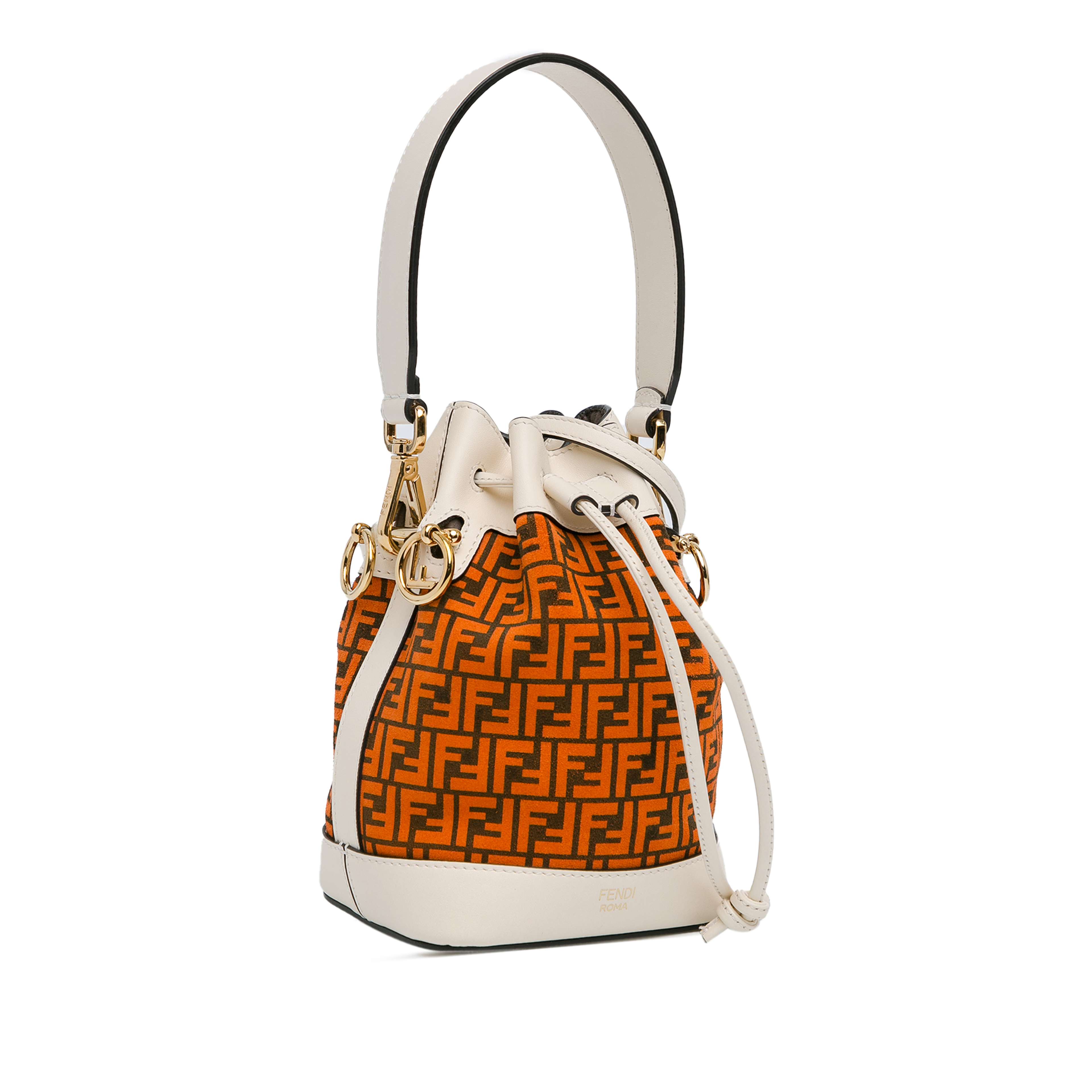 Fendi Mini Zucca Suede F Is Fendi Mon Tresor Bucket
