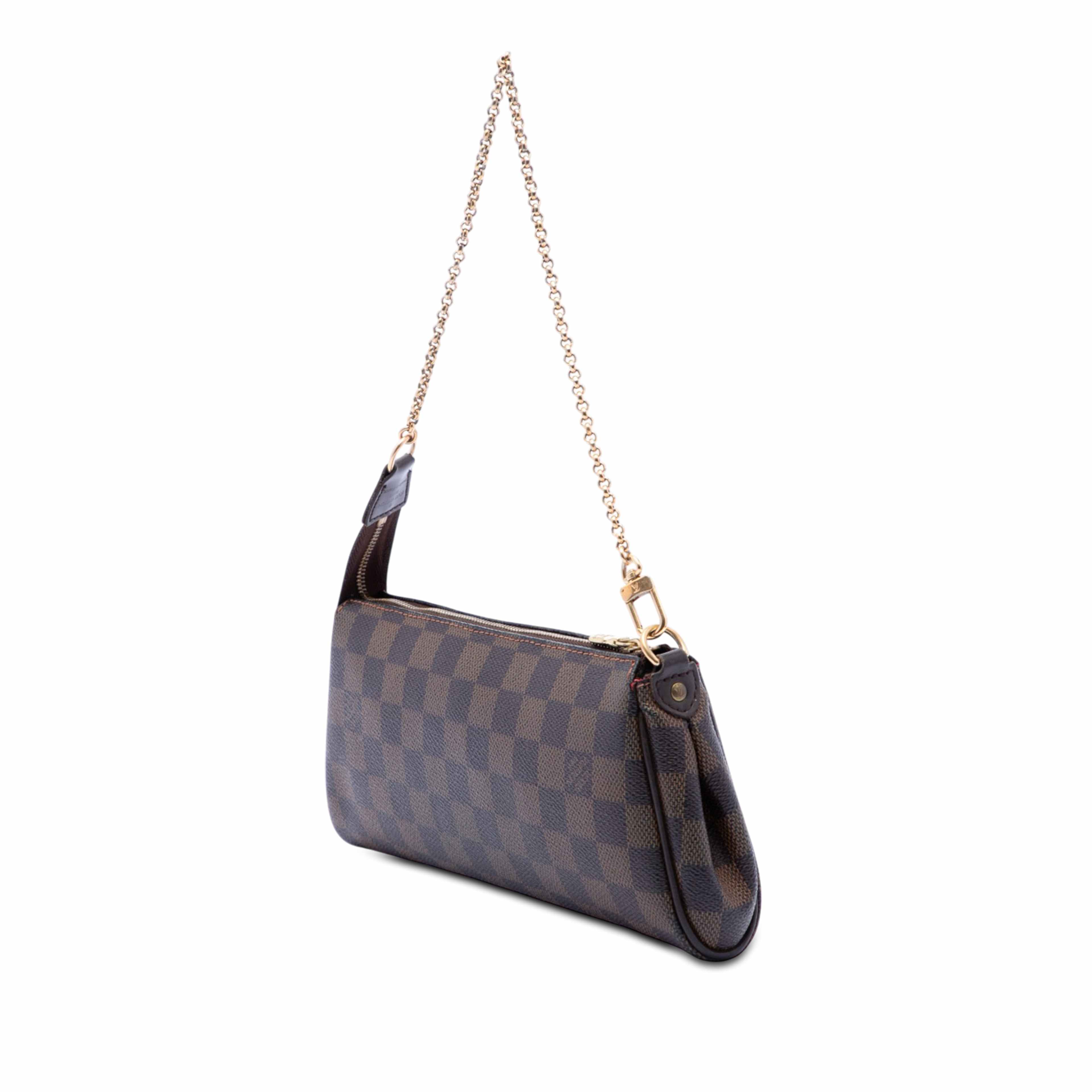 Louis Vuitton Damier Ebene Eva, från Luxclusif, i färgen brun. Klicka för att öppna bilden i stort format
