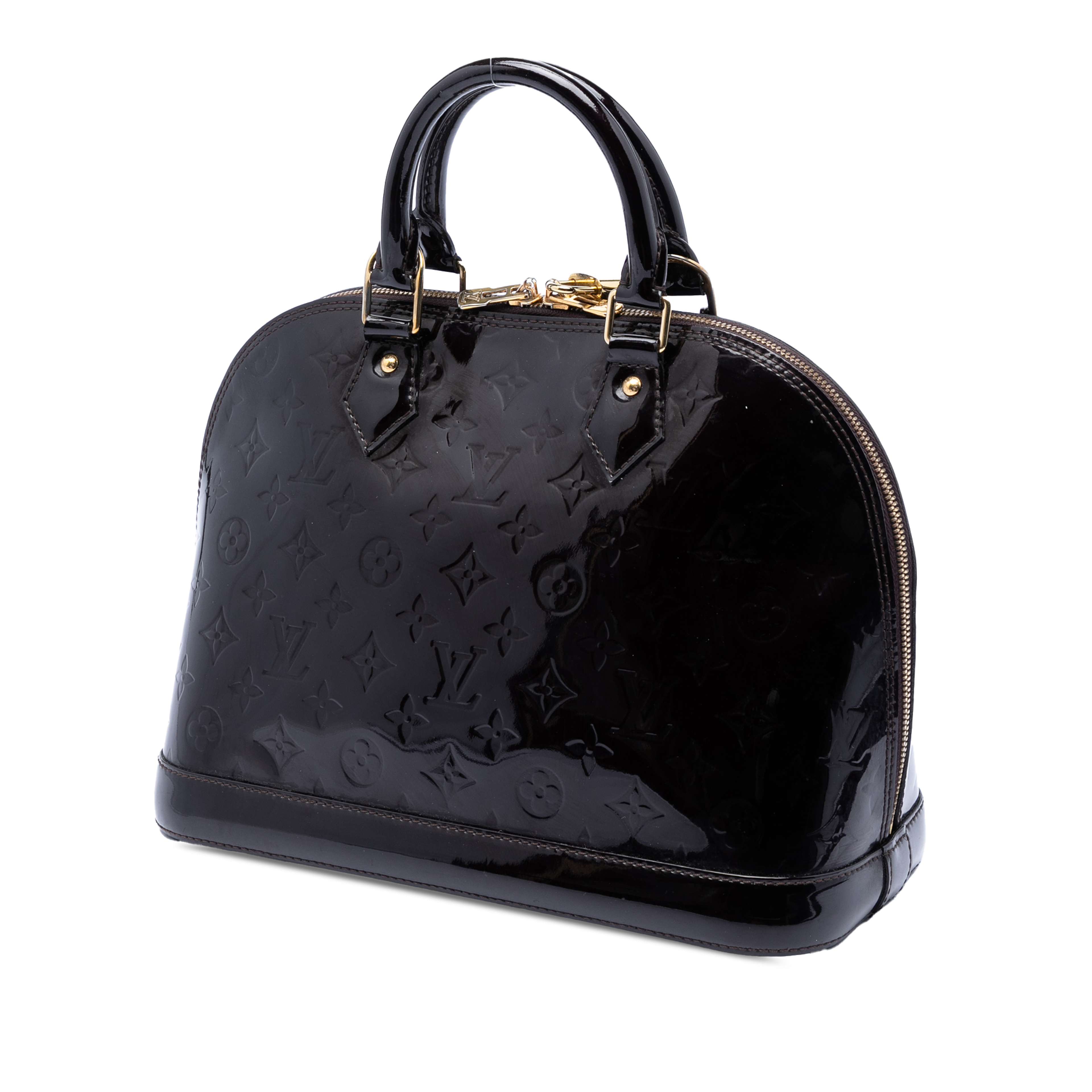 Louis Vuitton Monogram Vernis Alma Pm, från Luxclusif, i färgen svart. Klicka för att öppna bilden i stort format