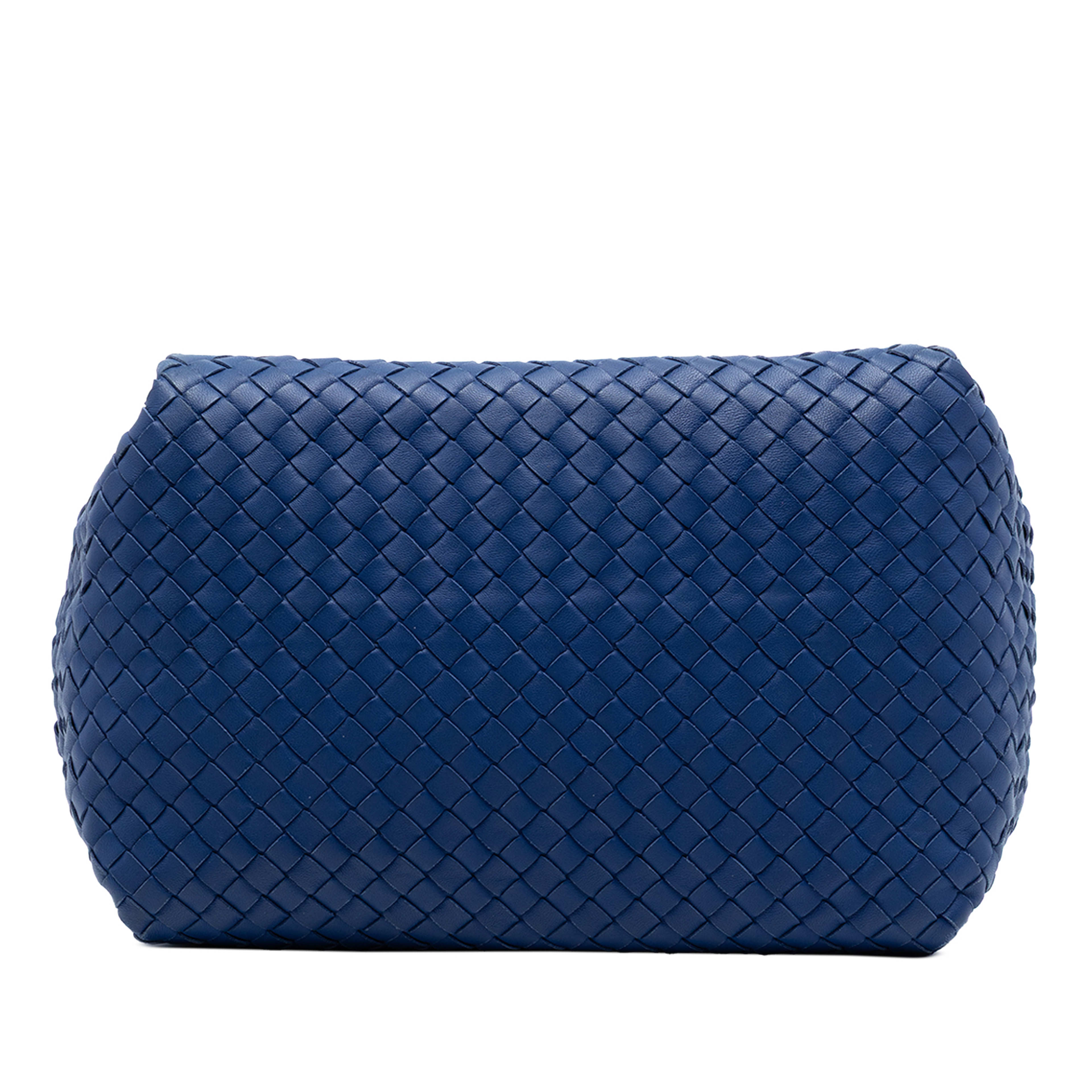Bottega Veneta Nappa Intrecciato Parachute Tote, från Luxclusif, i färgen blå. Klicka för att öppna bilden i stort format