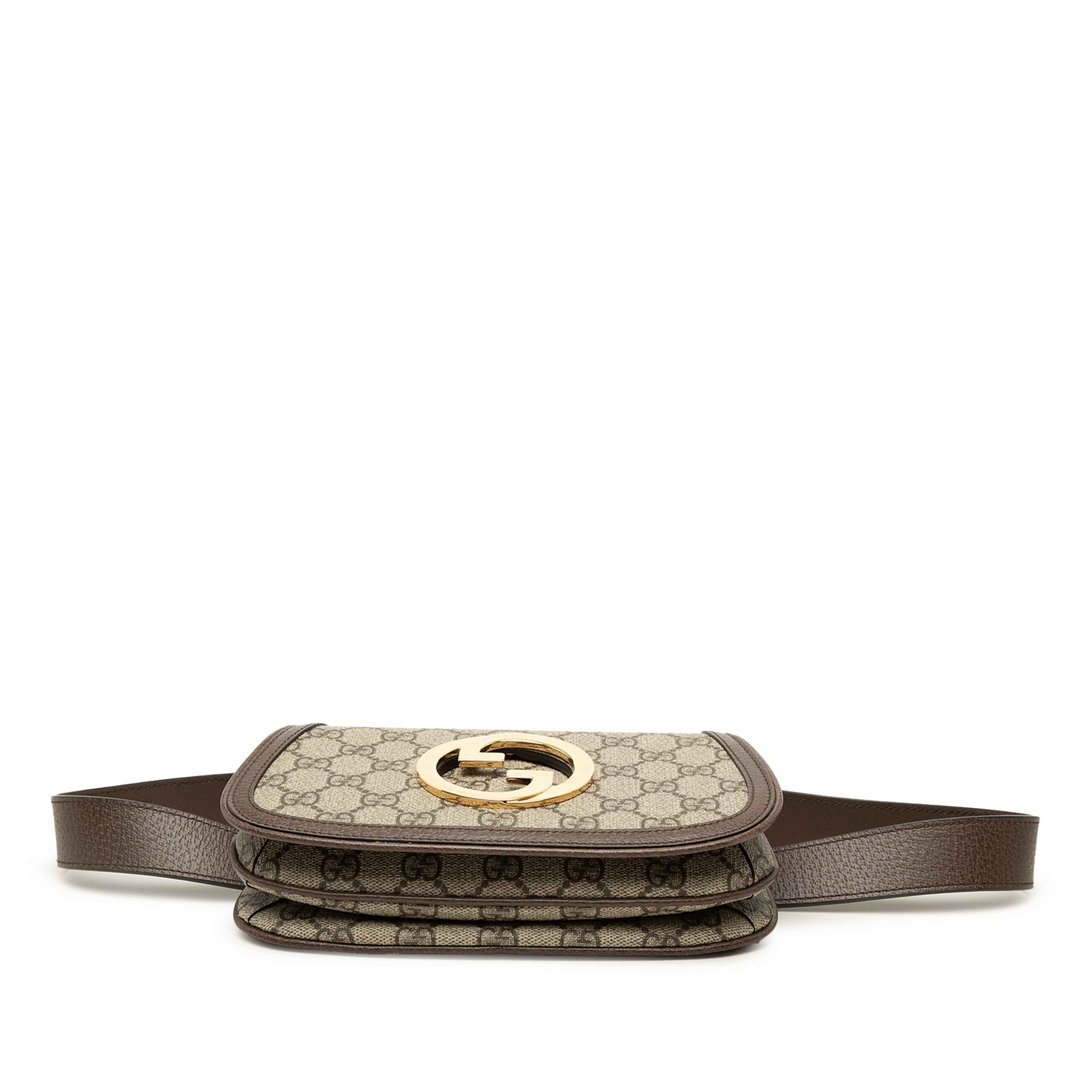 Gucci Gg Supreme Blondie Belt Bag, från Luxclusif, i färgen beige. Klicka för att öppna bilden i stort format