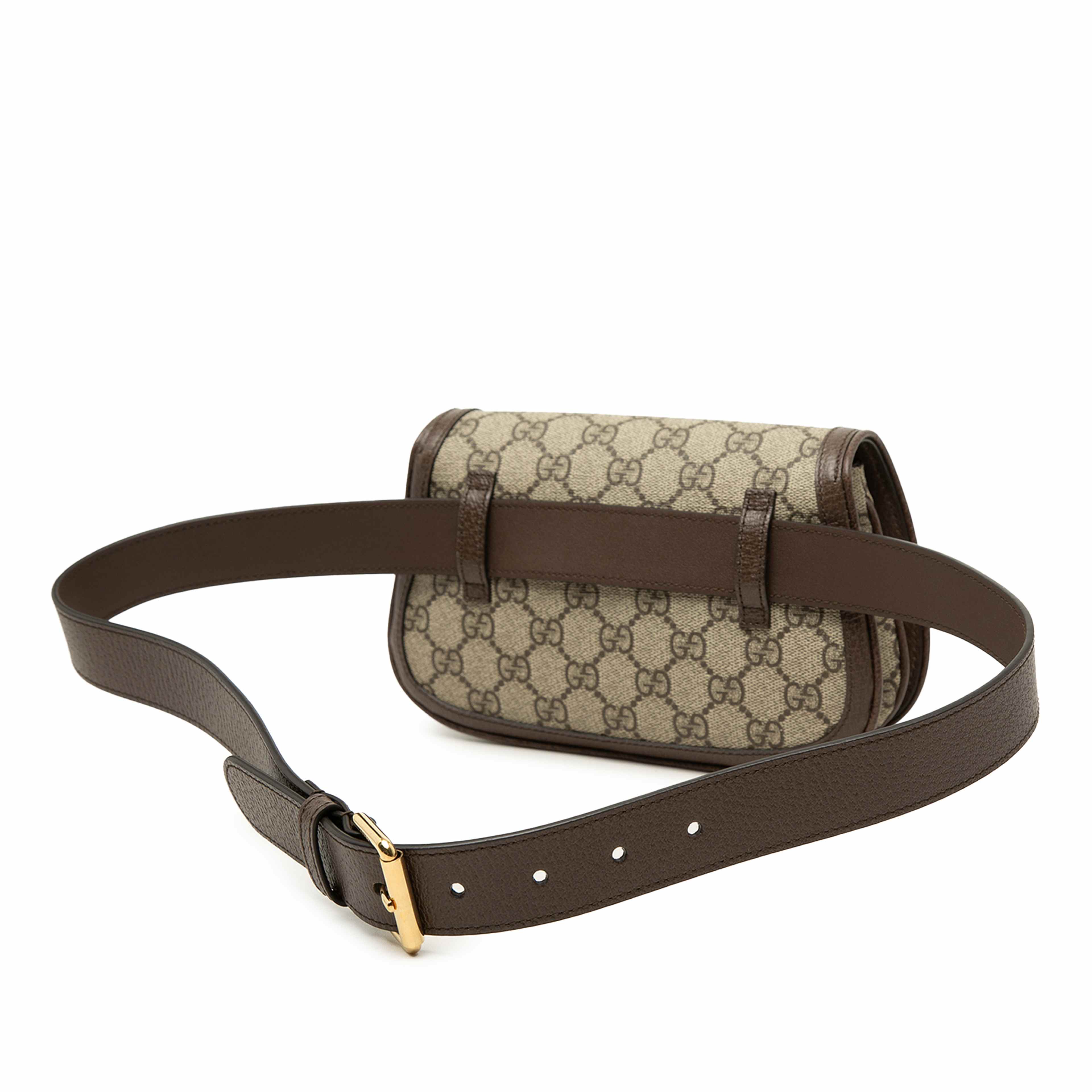 Gucci Gg Supreme Blondie Belt Bag, från Luxclusif, i färgen beige. Klicka för att öppna bilden i stort format