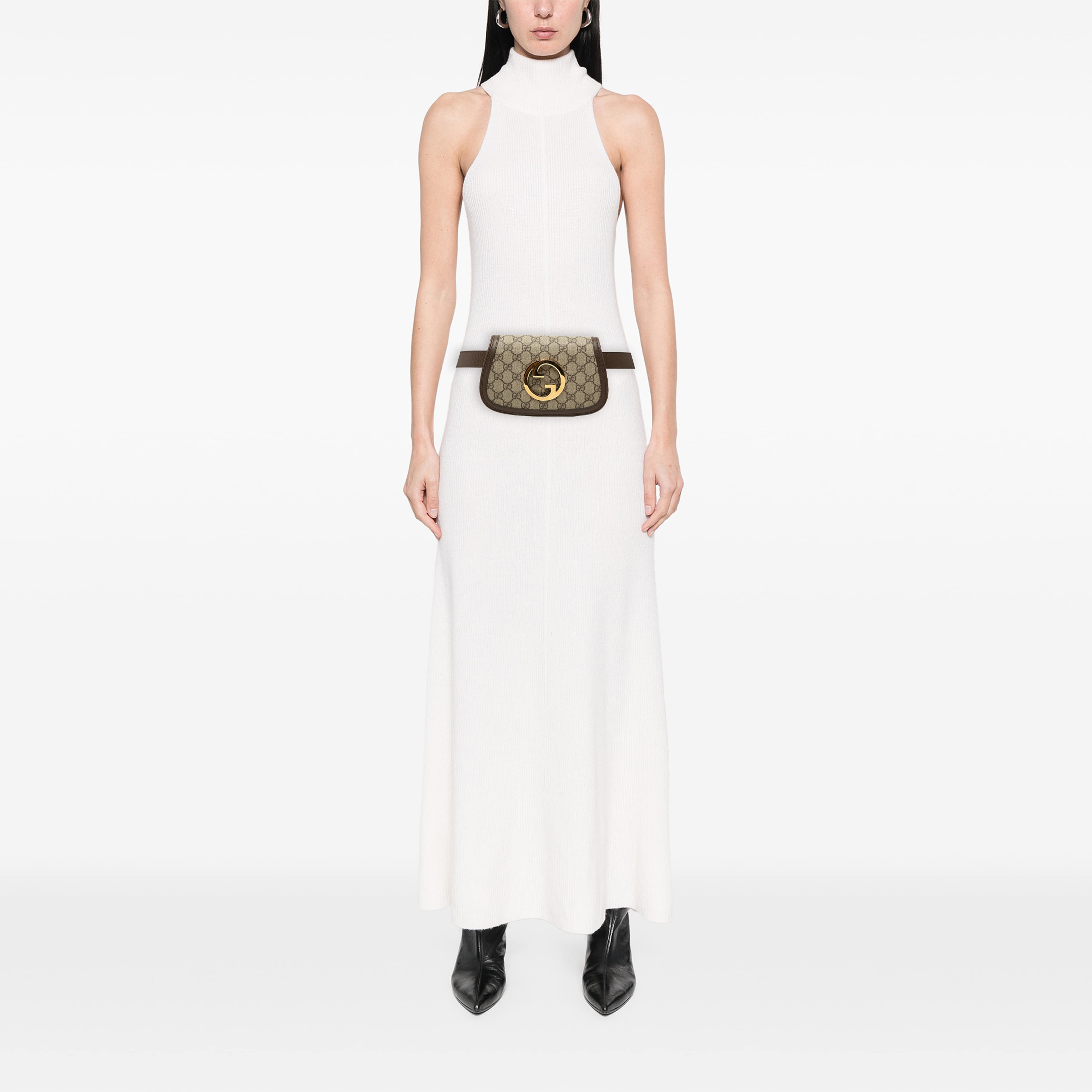 Gucci Gg Supreme Blondie Belt Bag, från Luxclusif, i färgen beige. Klicka för att öppna bilden i stort format