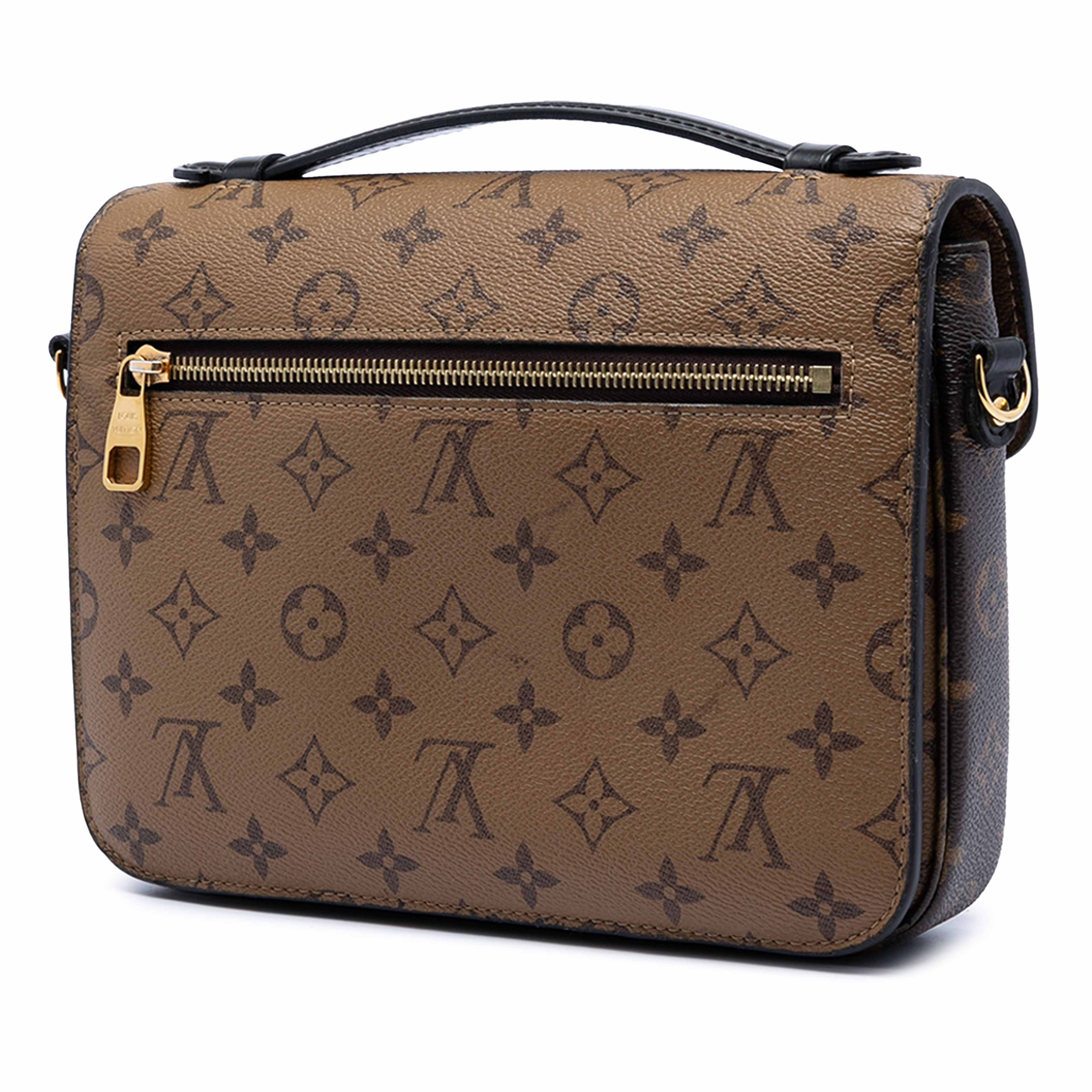 Louis Vuitton Monogram Reverse Pochette Metis, från Luxclusif, i färgen brown. Klicka för att öppna bilden i stort format