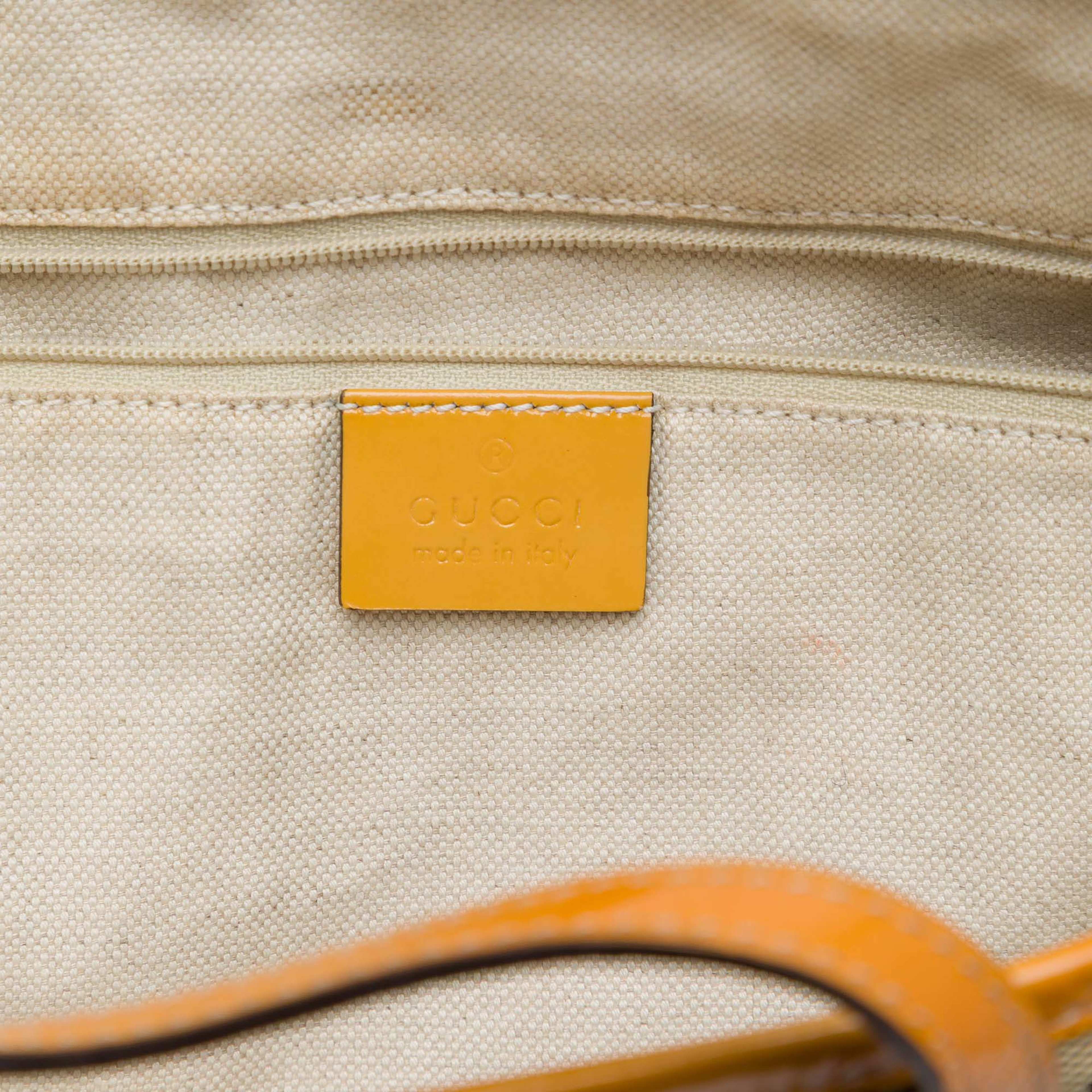 Gucci Gg Canvas Web Jolie Tote, från Luxclusif, i färgen beige. Klicka för att öppna bilden i stort format