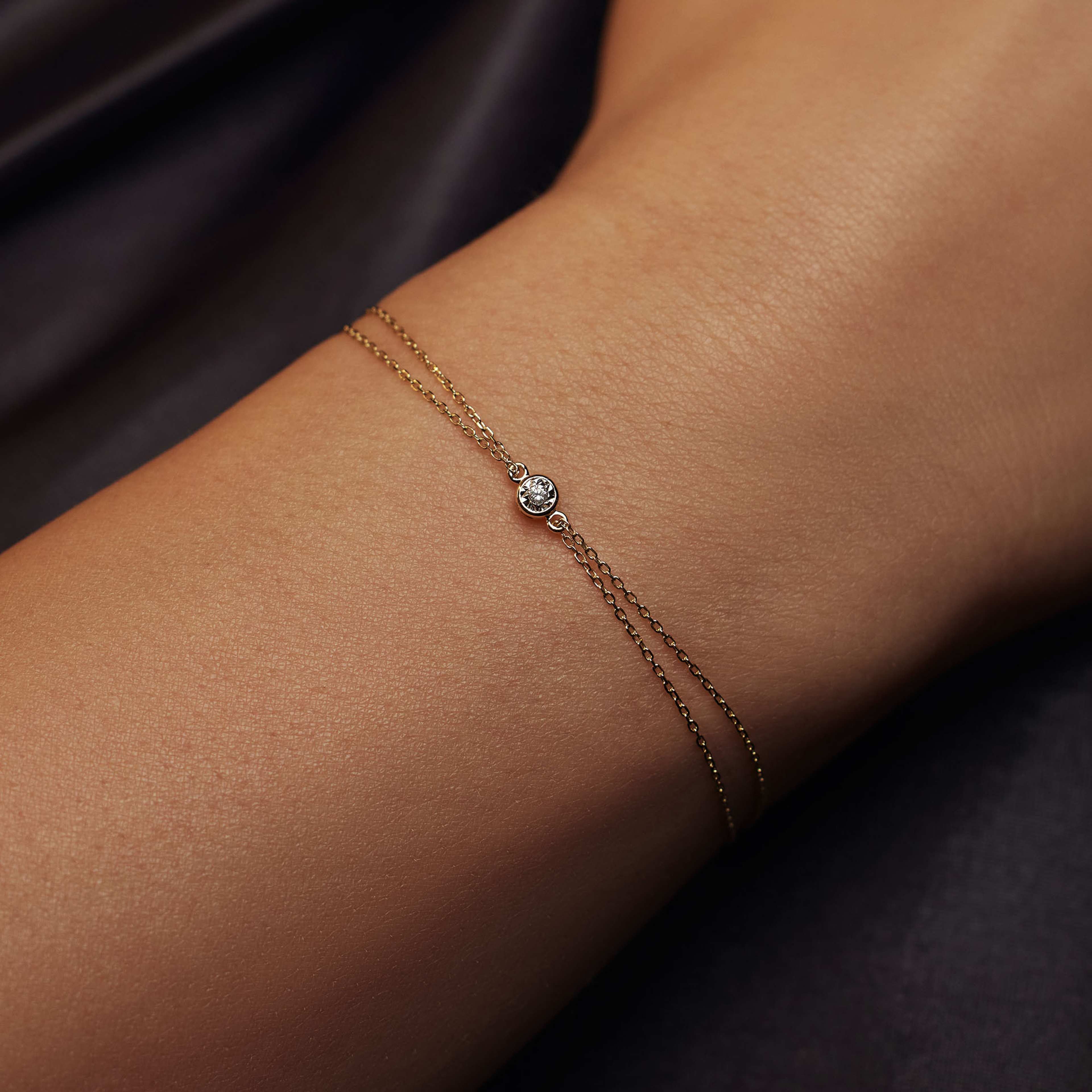 De La Paix 14 Karat Guld Armband
