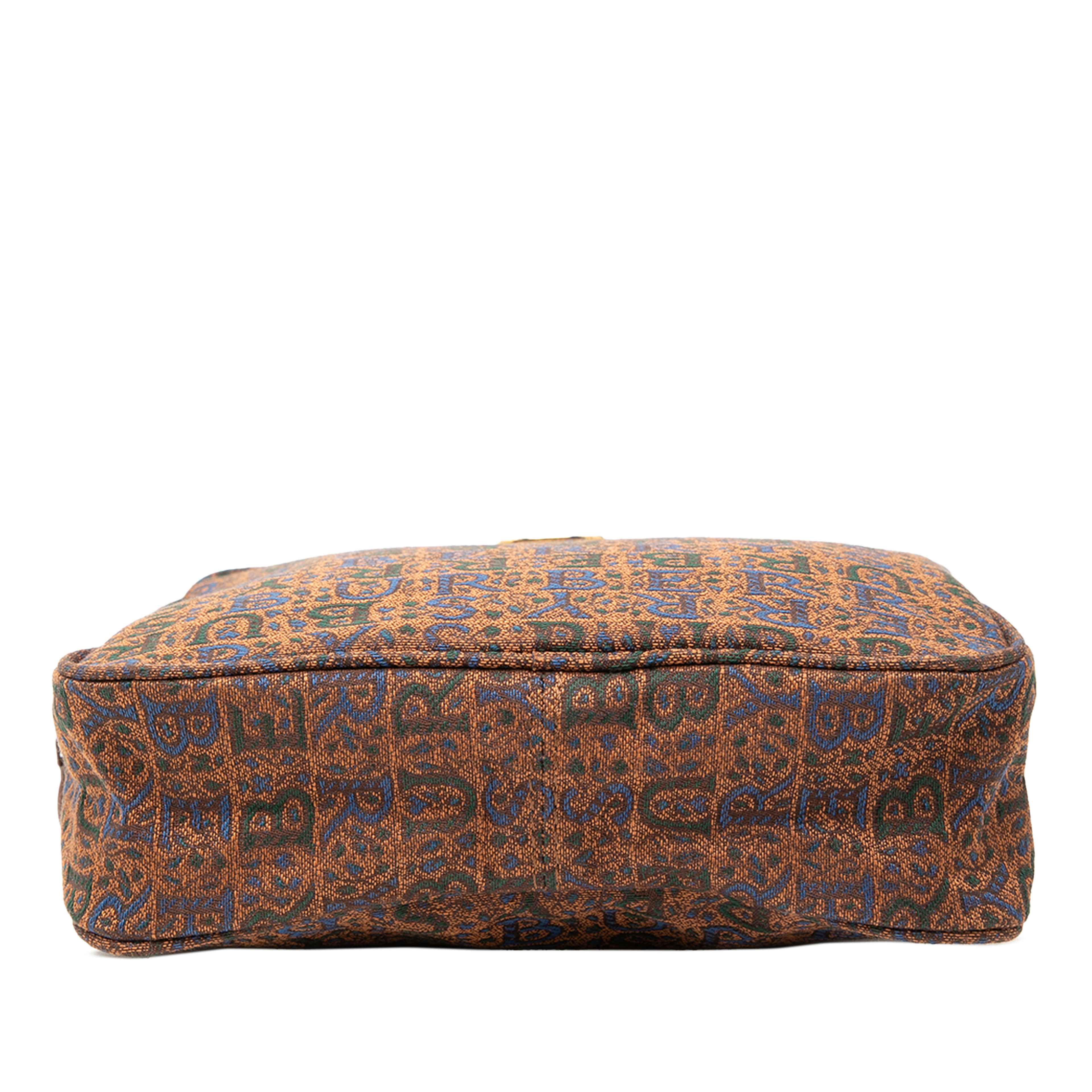 Burberry Canvas Pouch, från Luxclusif, i färgen brown. Klicka för att öppna bilden i stort format