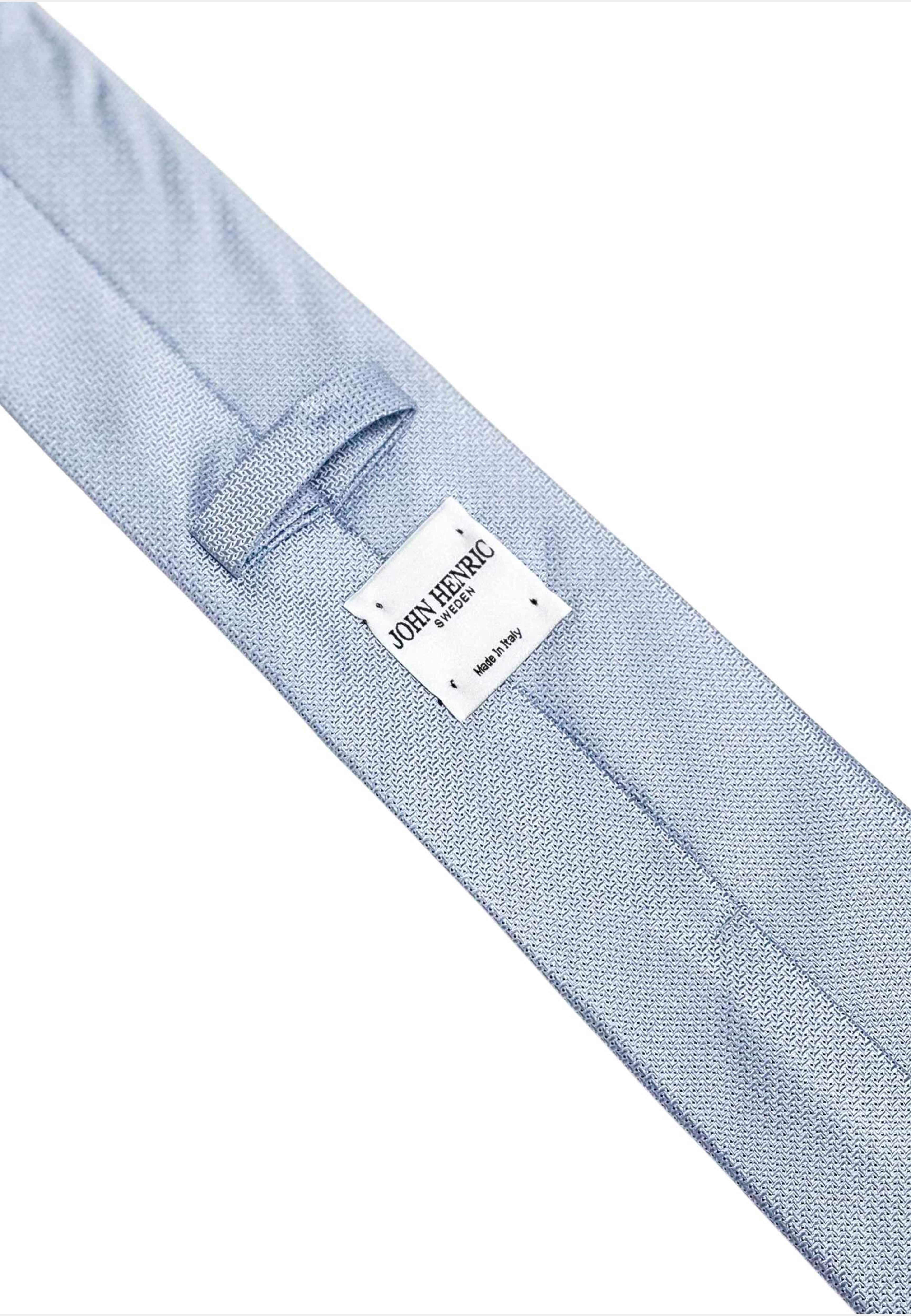 Silk Woven Structure Tie, från John Henric, i färgen light blue. Klicka för att öppna bilden i stort format