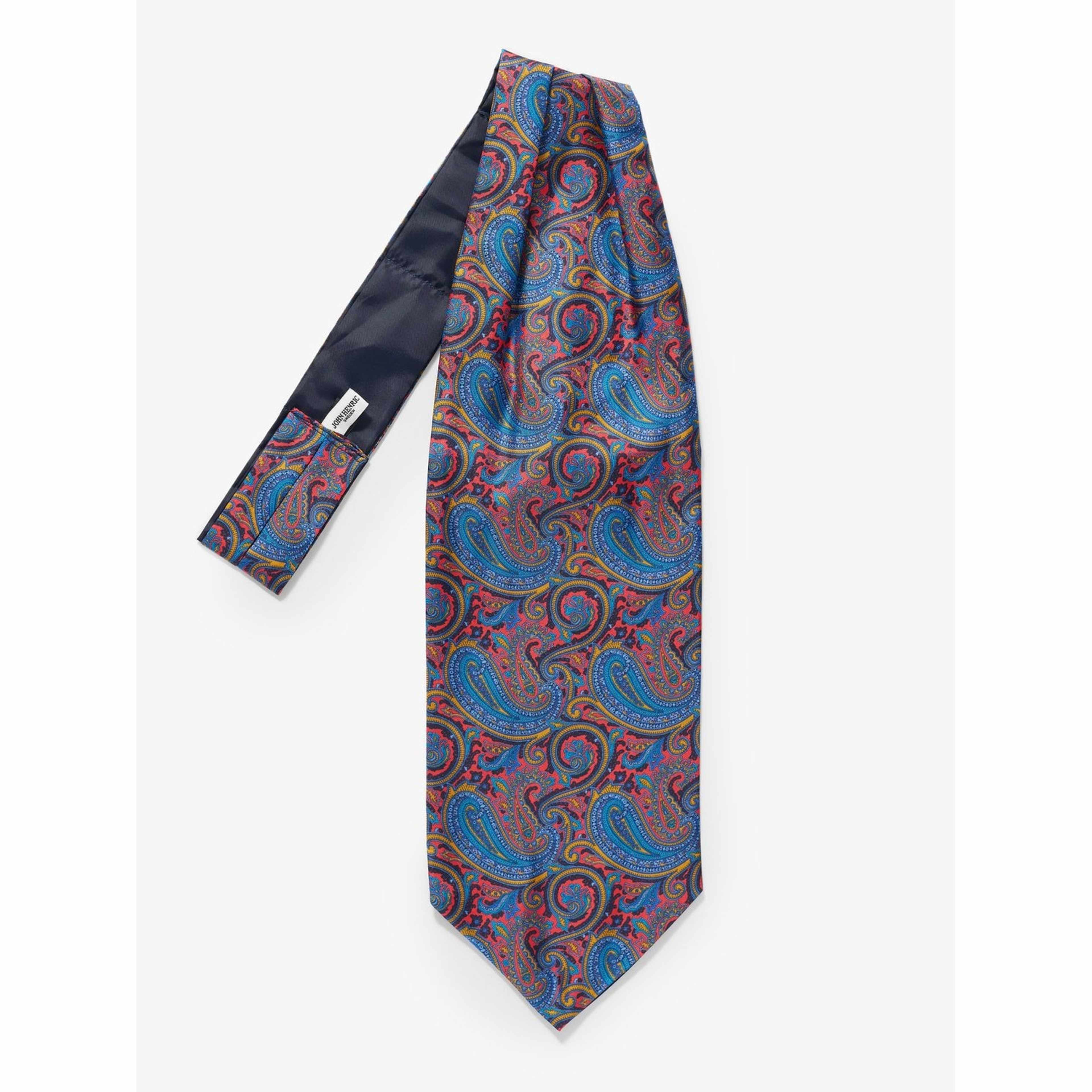 Silk Single Pointed Ascot Paisley