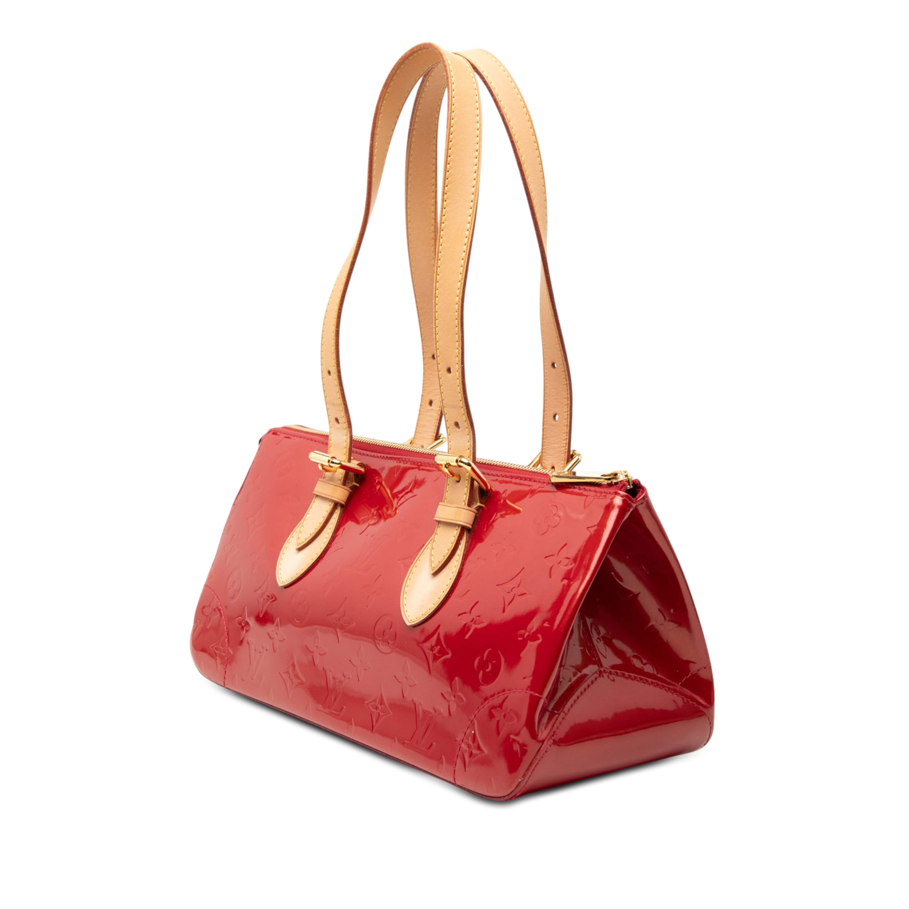 Louis Vuitton Monogram Vernis Rosewood Avenue, från Luxclusif, i färgen röd. Klicka för att öppna bilden i stort format