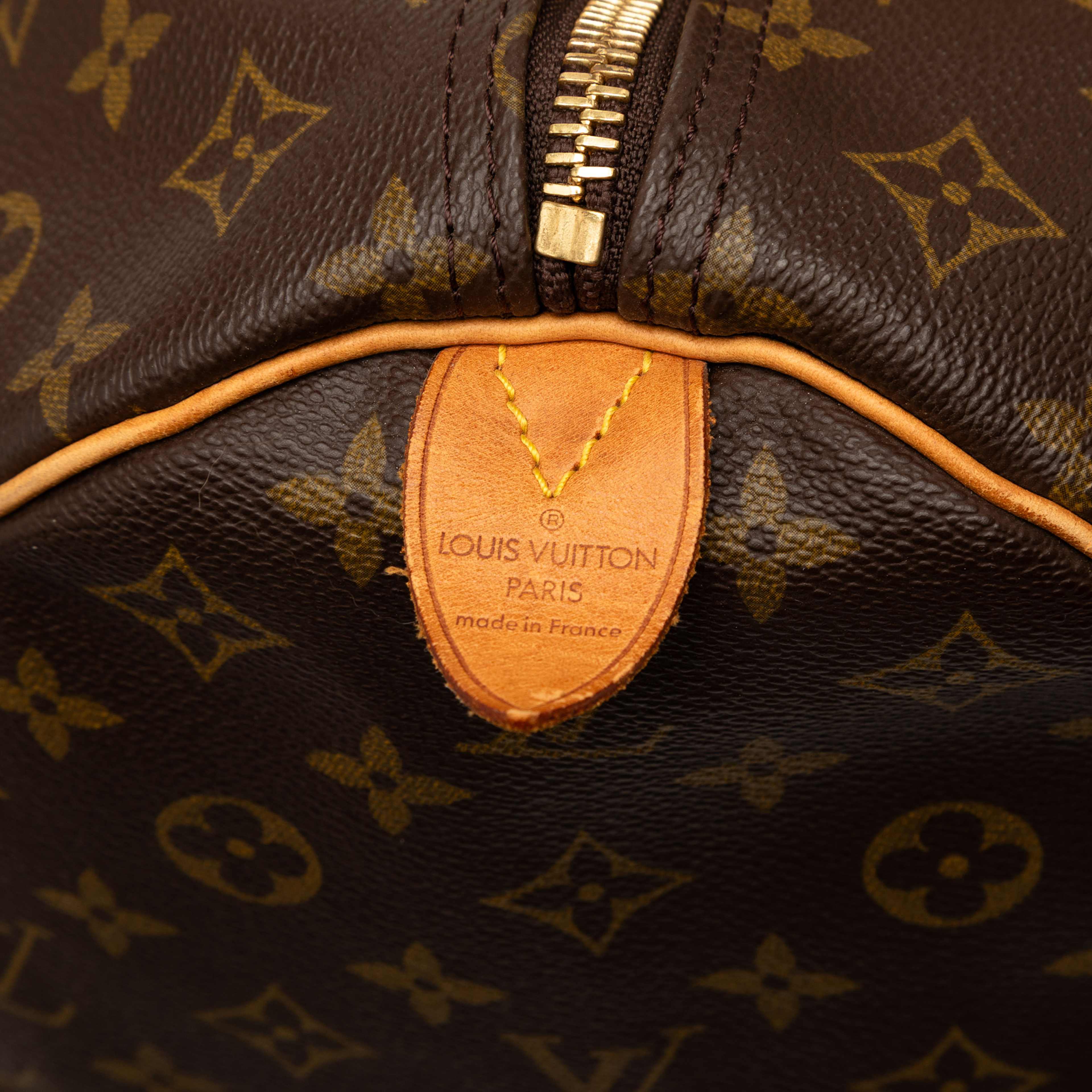 Louis Vuitton Monogram Keepall 60, från Luxclusif, i färgen brown. Klicka för att öppna bilden i stort format