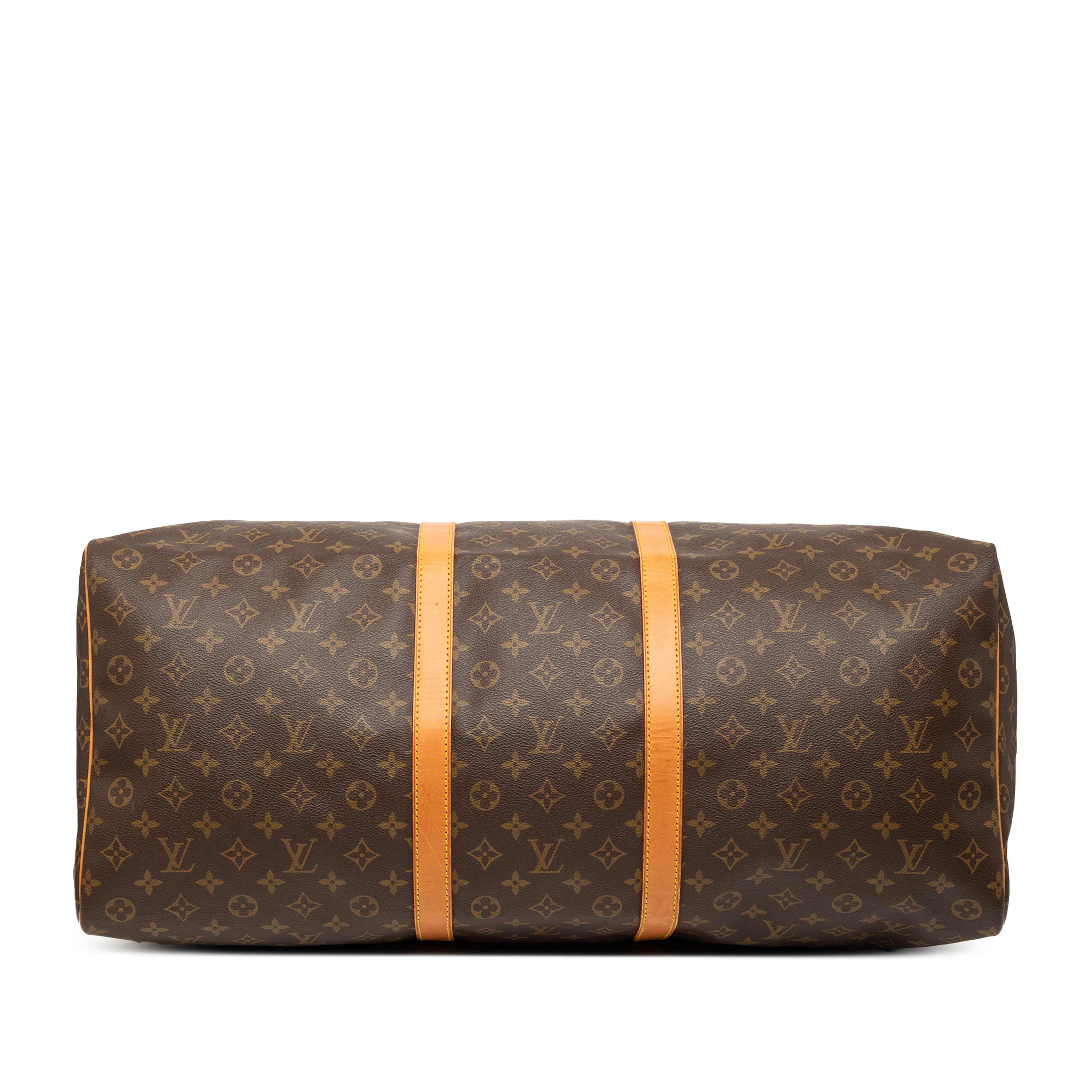Louis Vuitton Monogram Keepall 60, från Luxclusif, i färgen brown. Klicka för att öppna bilden i stort format