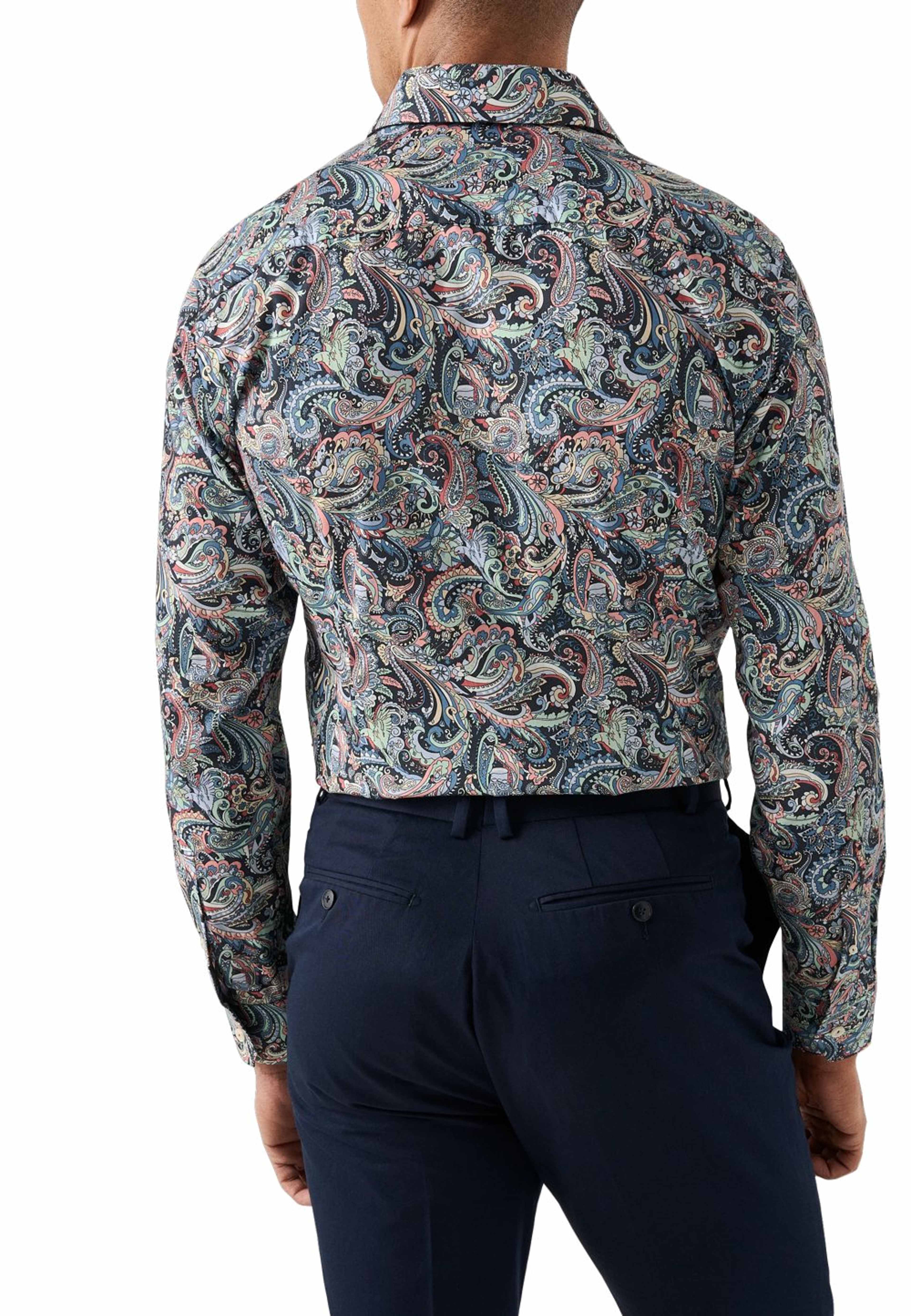 Signature Twill-skjorta Contemporary Fit, från Eton, i färgen multi. Klicka för att öppna bilden i stort format