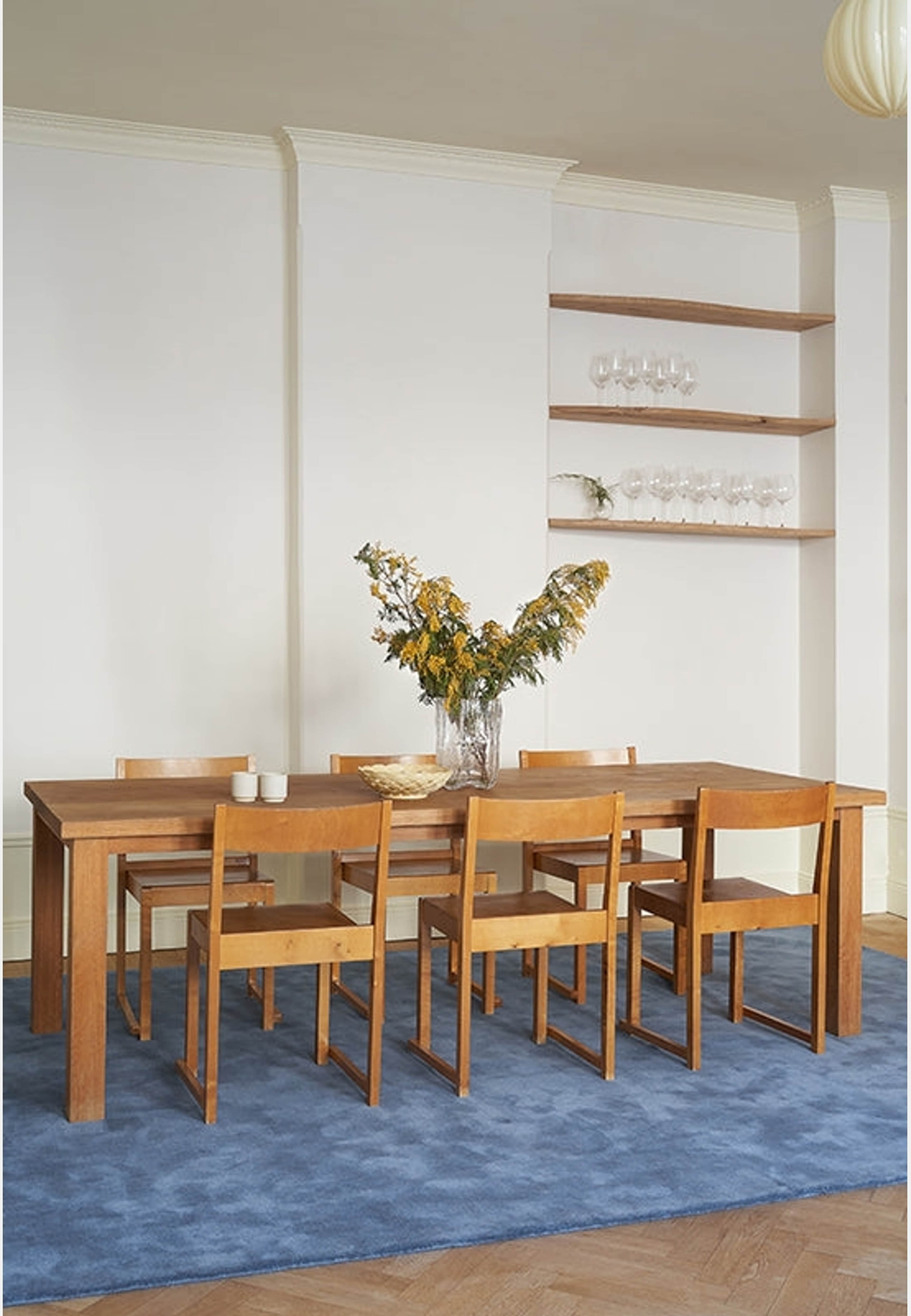 Classic Solid Ullmatta Cornflower Blue, från Layered, i färgen cornflower blue. Klicka för att öppna bilden i stort format