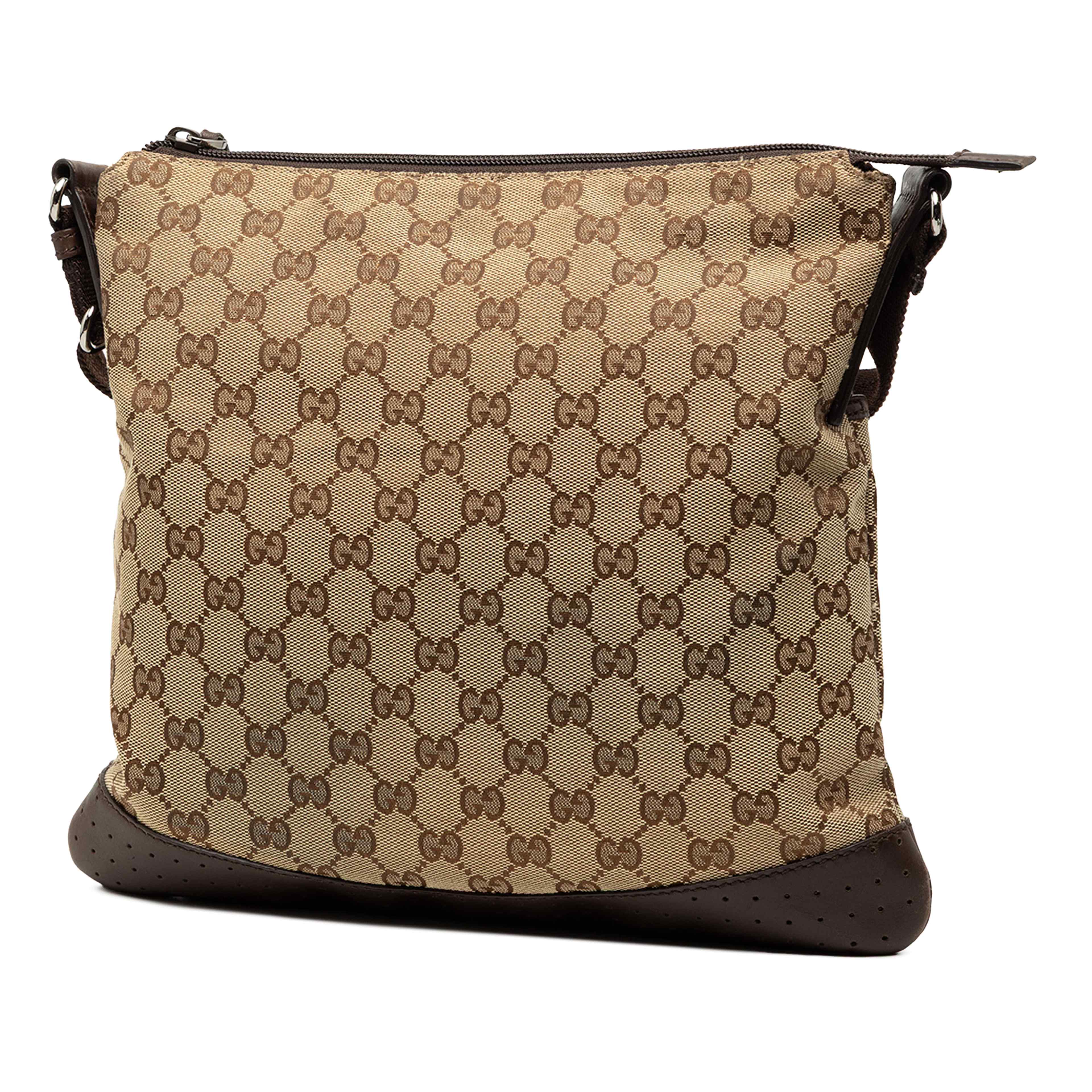 Gucci Gg Canvas Crossbody, från Luxclusif, i färgen beige. Klicka för att öppna bilden i stort format