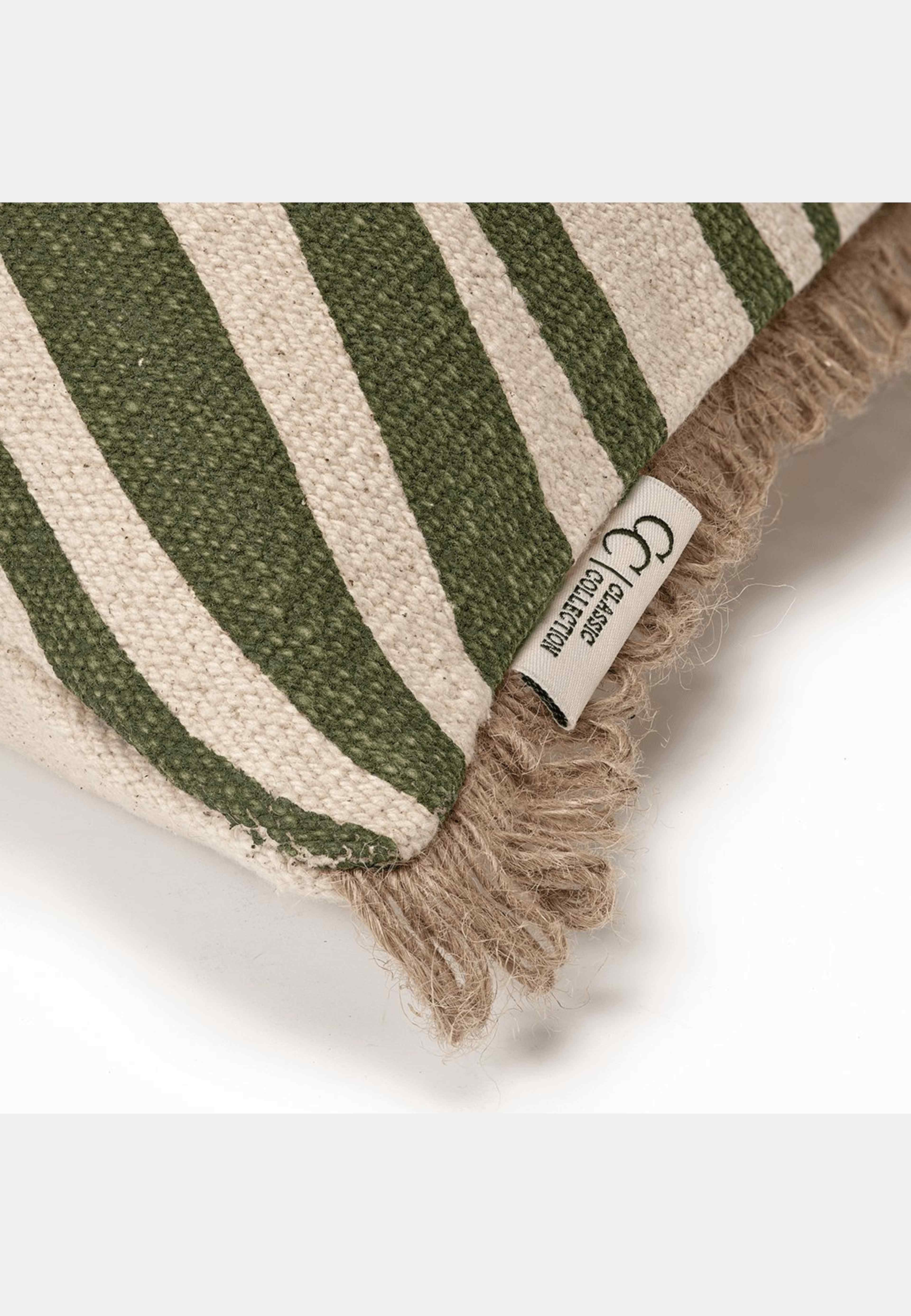 Kudde Zebra 50x50cm, från Classic Collection, i färgen grön. Klicka för att öppna bilden i stort format