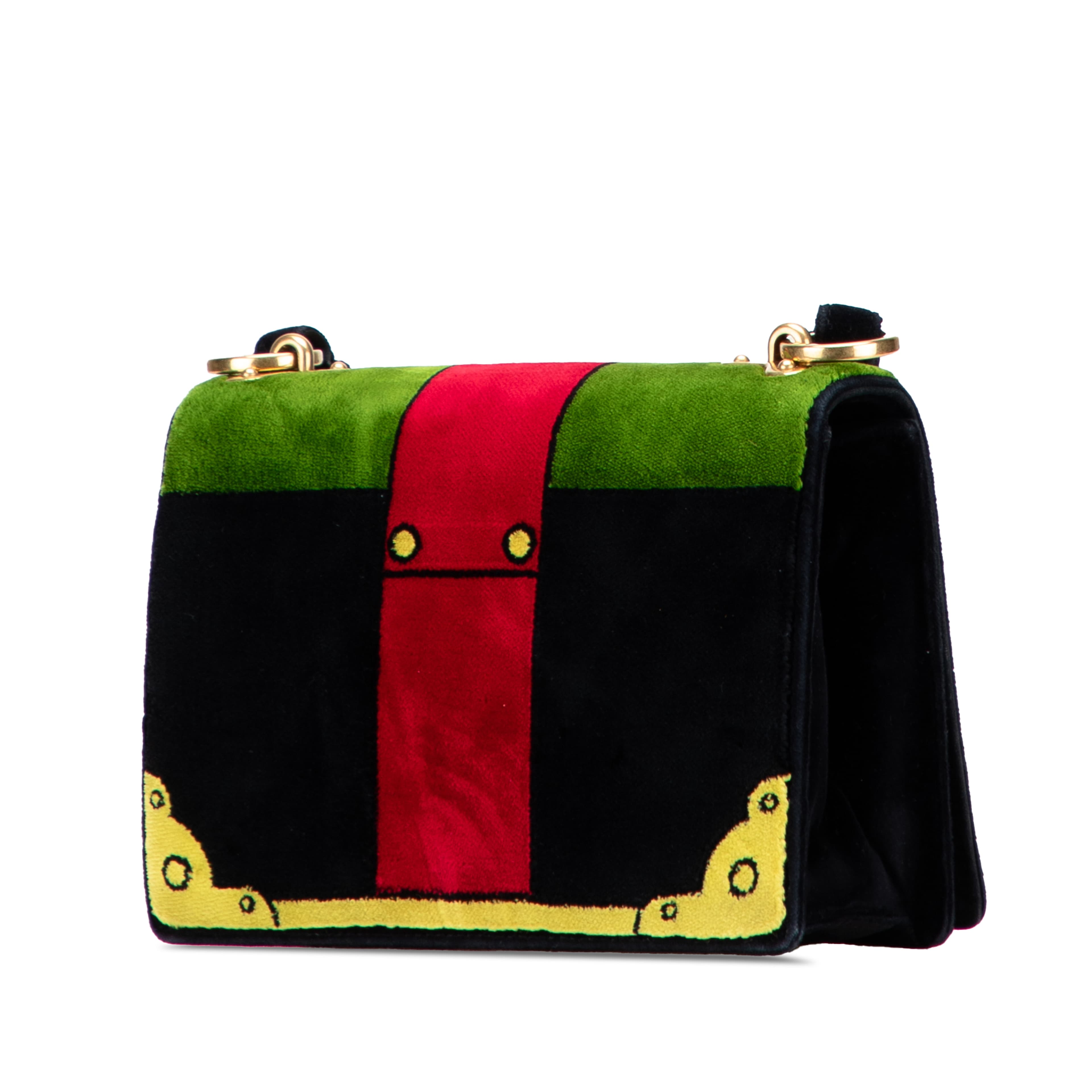 Prada Velluto Ricamo Trompe L Oeil Cahier Crossbody, från Luxclusif, i färgen black. Klicka för att öppna bilden i stort format