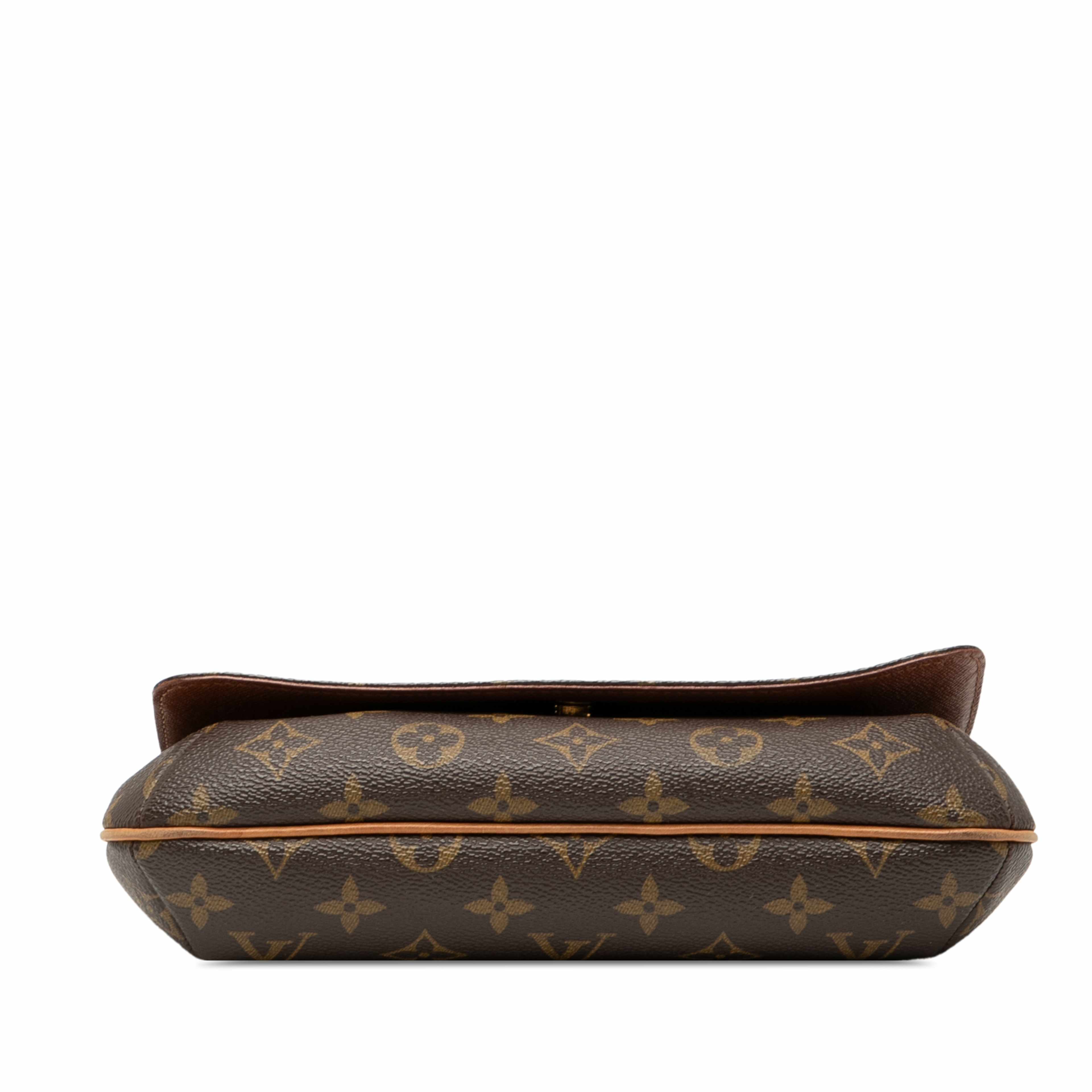 Louis Vuitton Monogram Musette Tango Short Strap, från Luxclusif, i färgen brown. Klicka för att öppna bilden i stort format