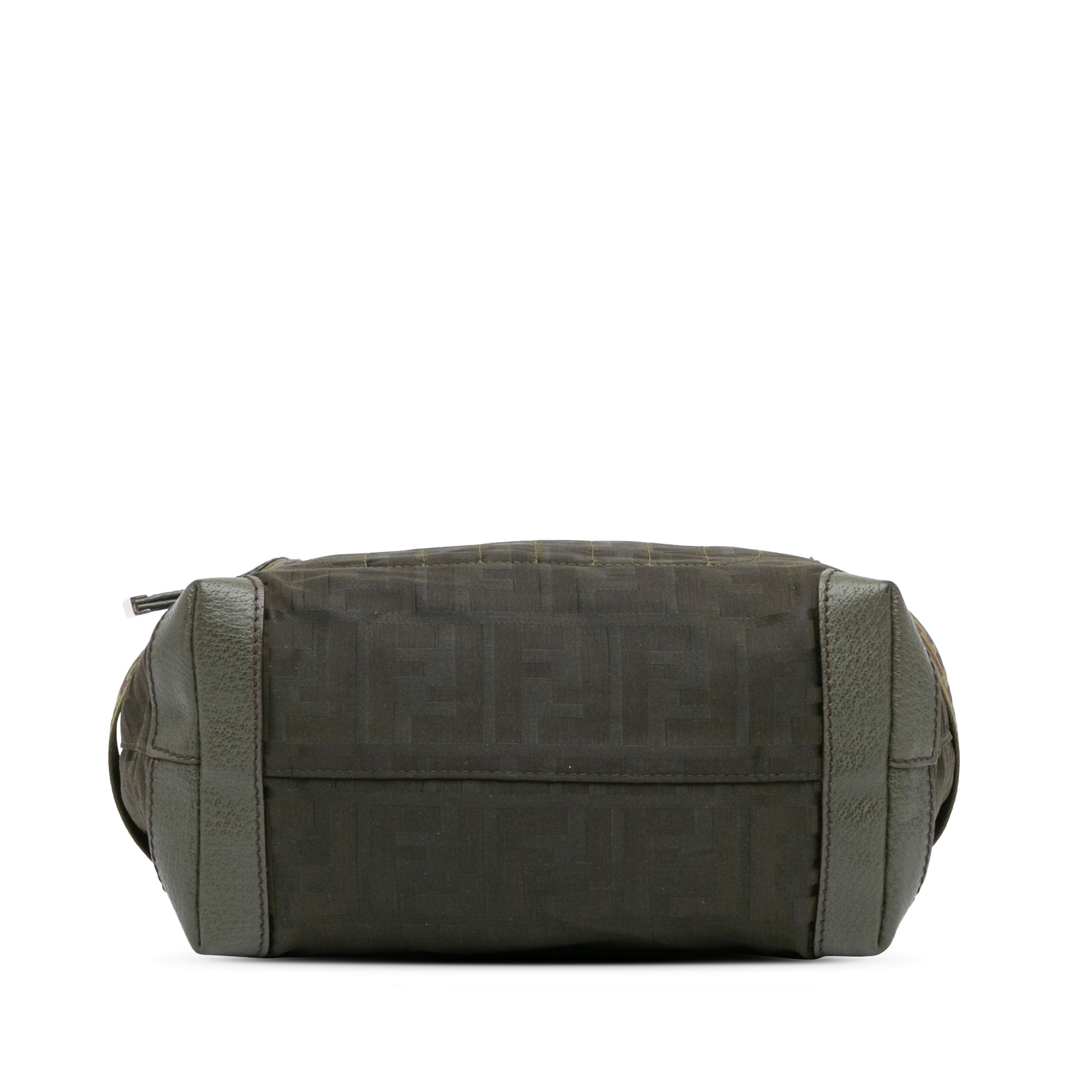 Fendi Zucca Nylon Zip Code Handbag