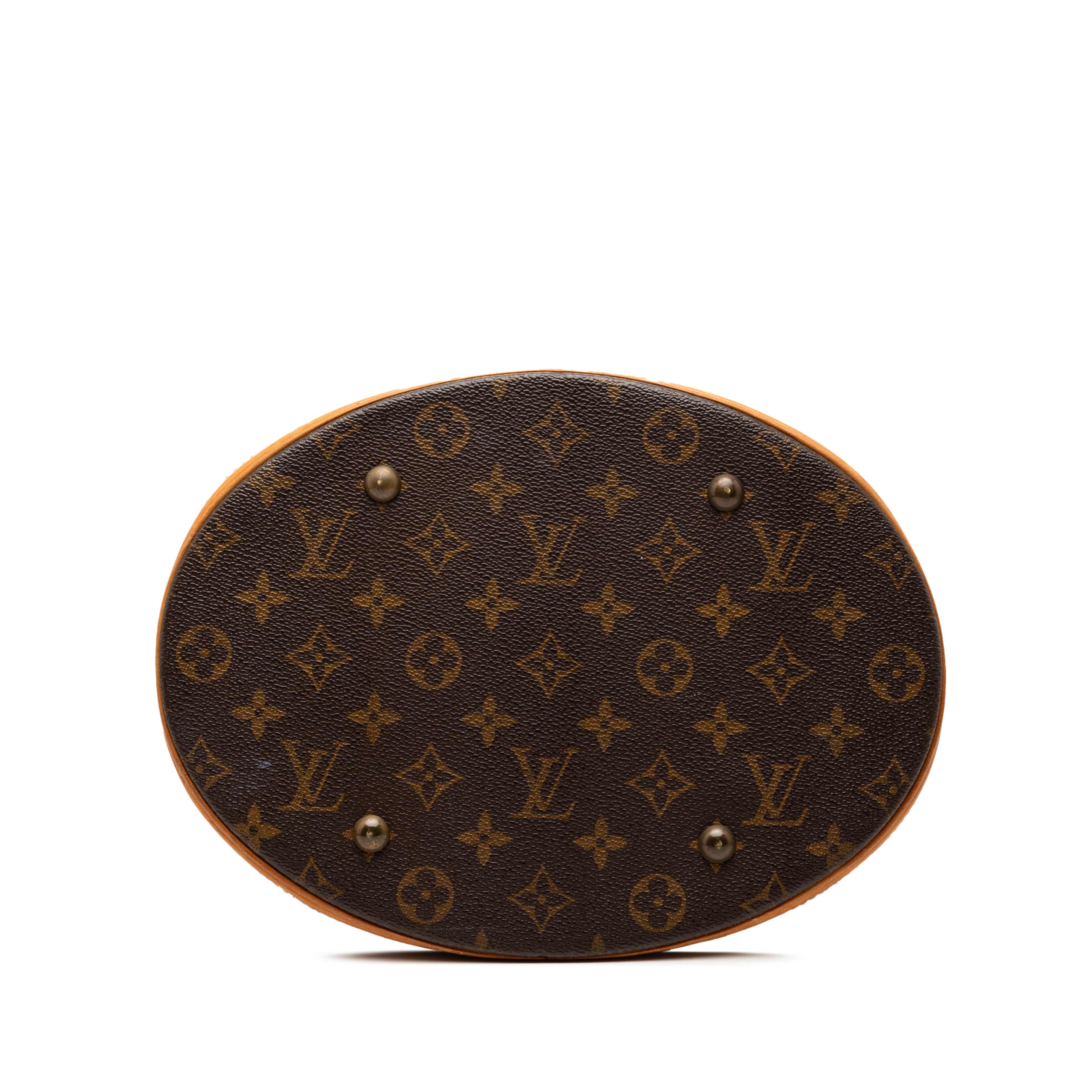 Louis Vuitton Monogram Bucket Gm, från Luxclusif, i färgen brown. Klicka för att öppna bilden i stort format