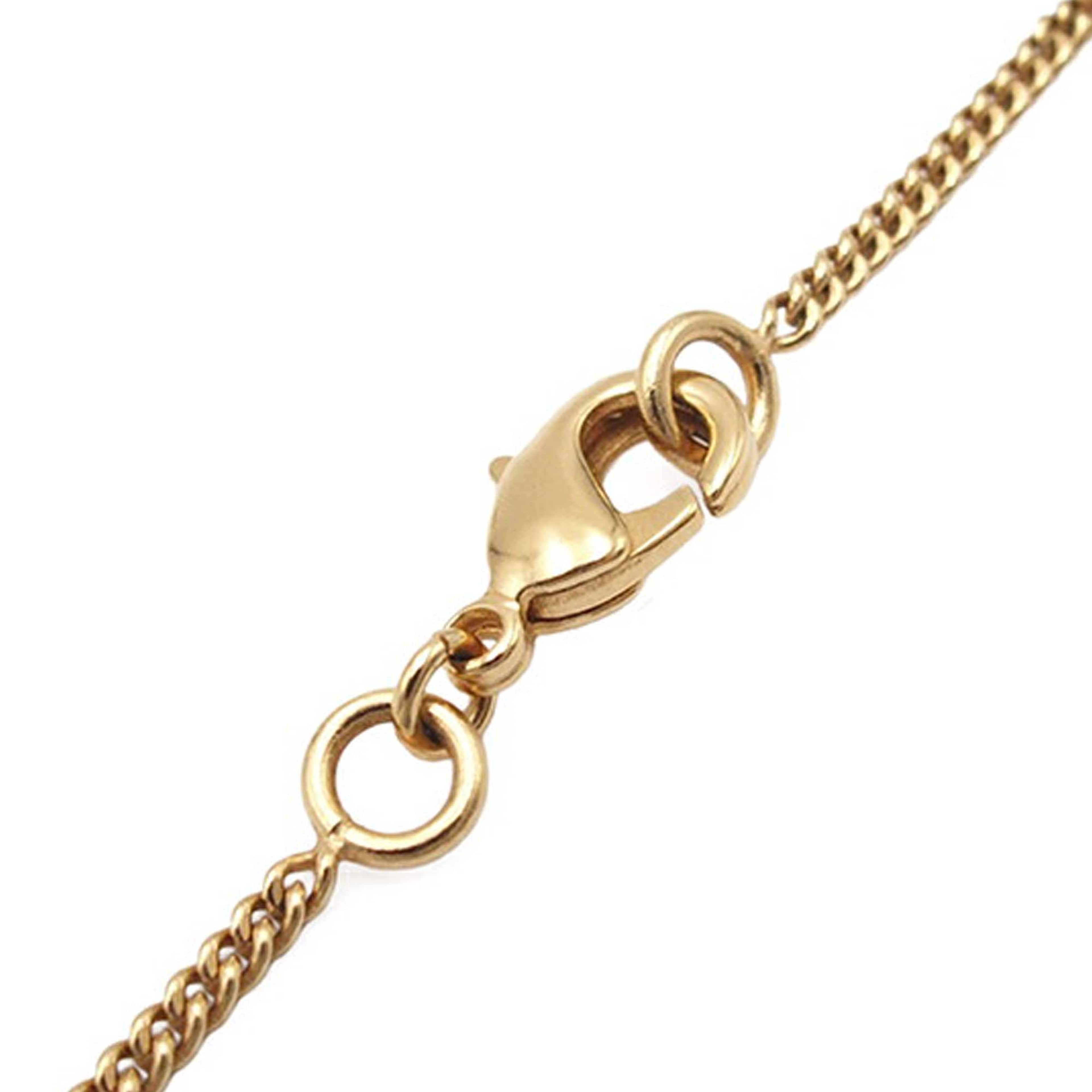 Chanel Gold Plated Cc Bead Drop Necklace, från Luxclusif, i färgen gold. Klicka för att öppna bilden i stort format