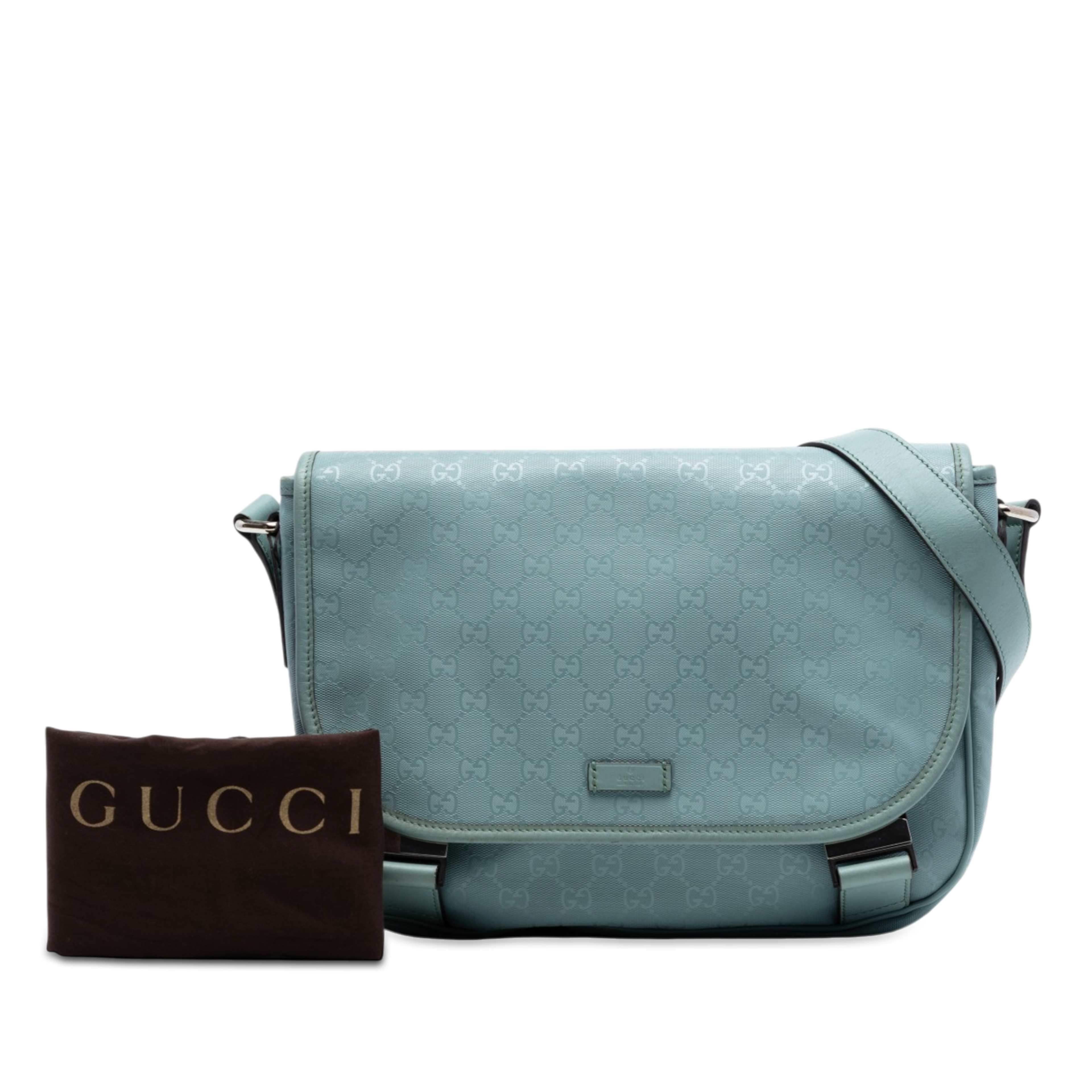 Gucci Gg Imprime Crossbody, från Luxclusif, i färgen blå. Klicka för att öppna bilden i stort format