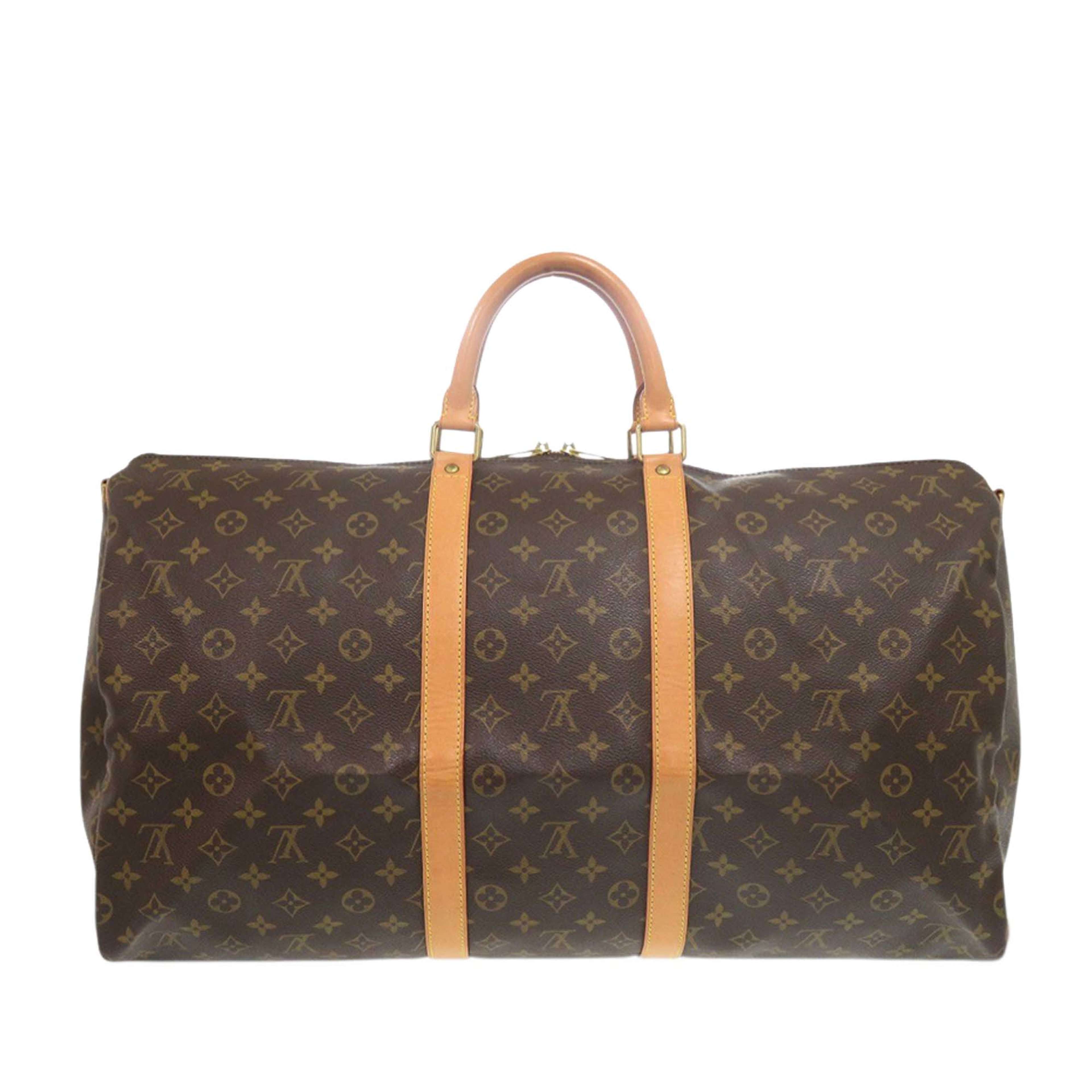 Louis Vuitton Monogram Keepall Bandouliere 55, från Luxclusif, i färgen brown. Klicka för att öppna bilden i stort format
