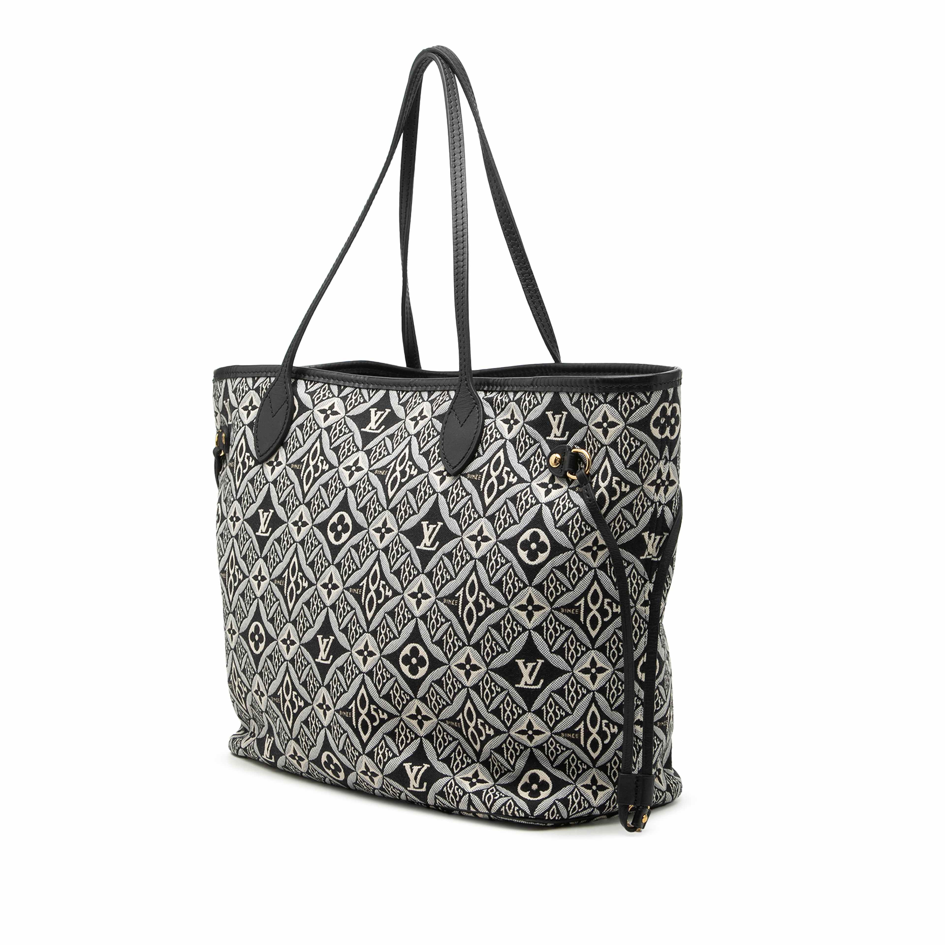 Louis Vuitton Monogram Jacquard Since 1854 Neverfull Mm, från Luxclusif, i färgen svart. Klicka för att öppna bilden i stort format