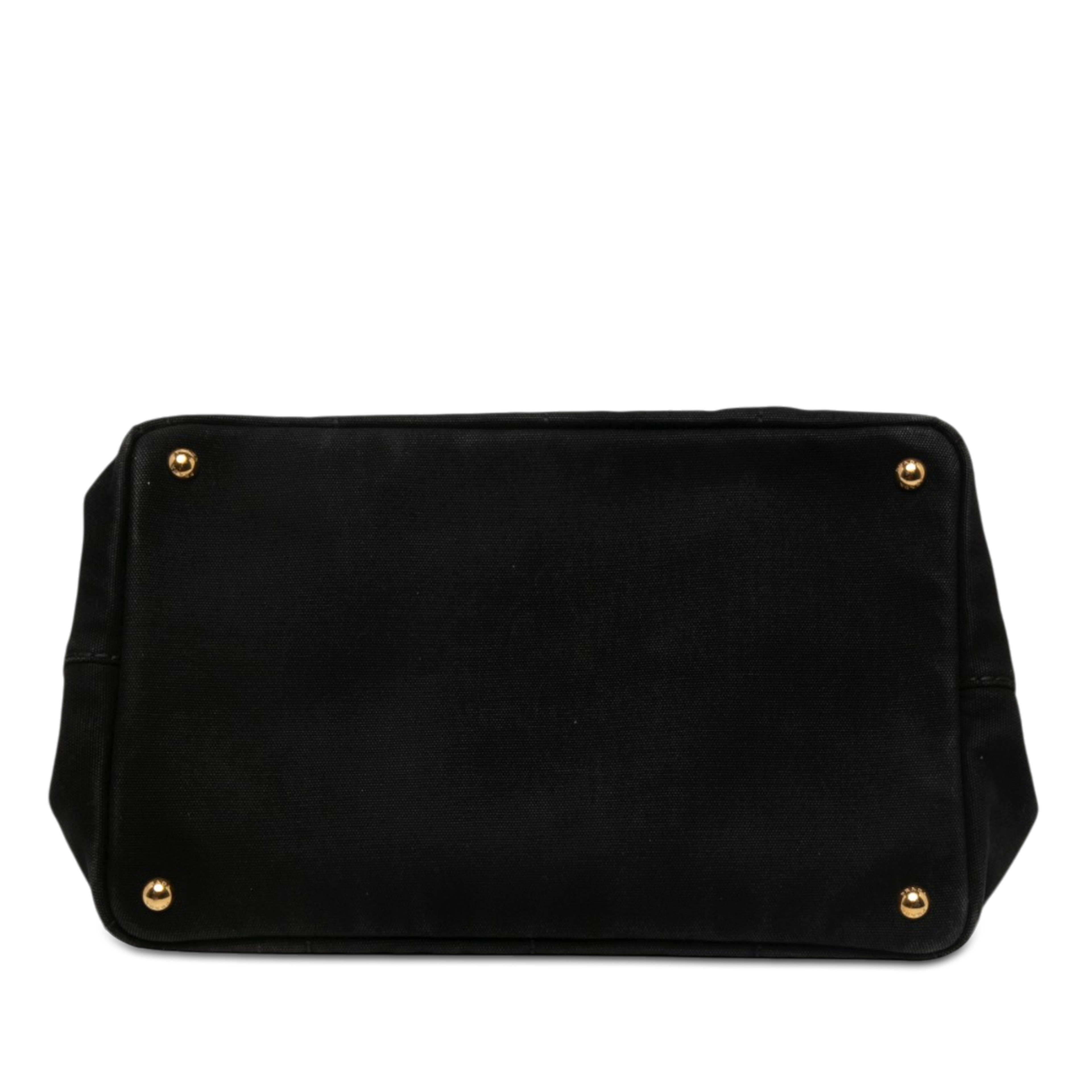Prada Canvas Canapa Logo Tote, från Luxclusif, i färgen svart. Klicka för att öppna bilden i stort format