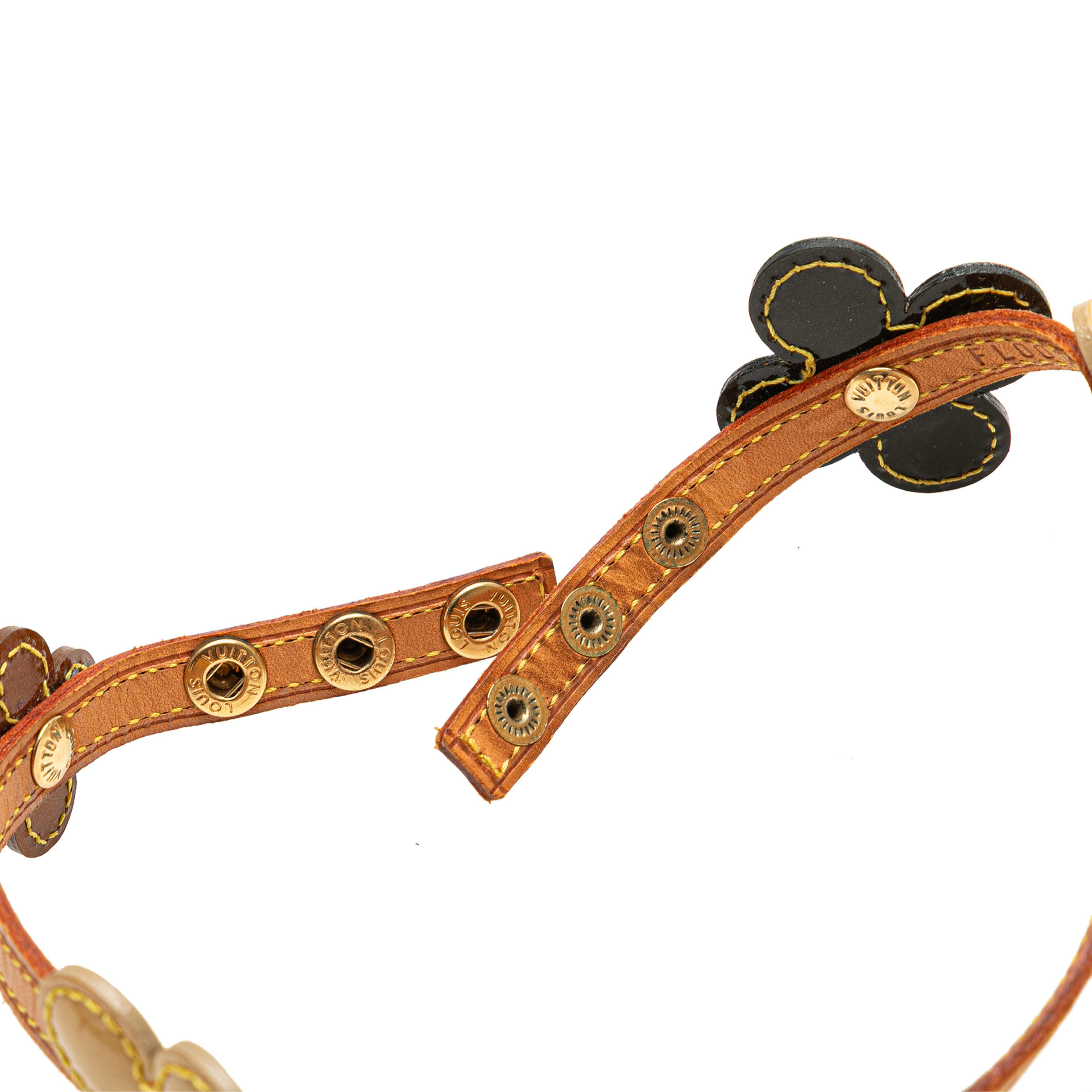 Louis Vuitton Leather Flower Lexington Choker