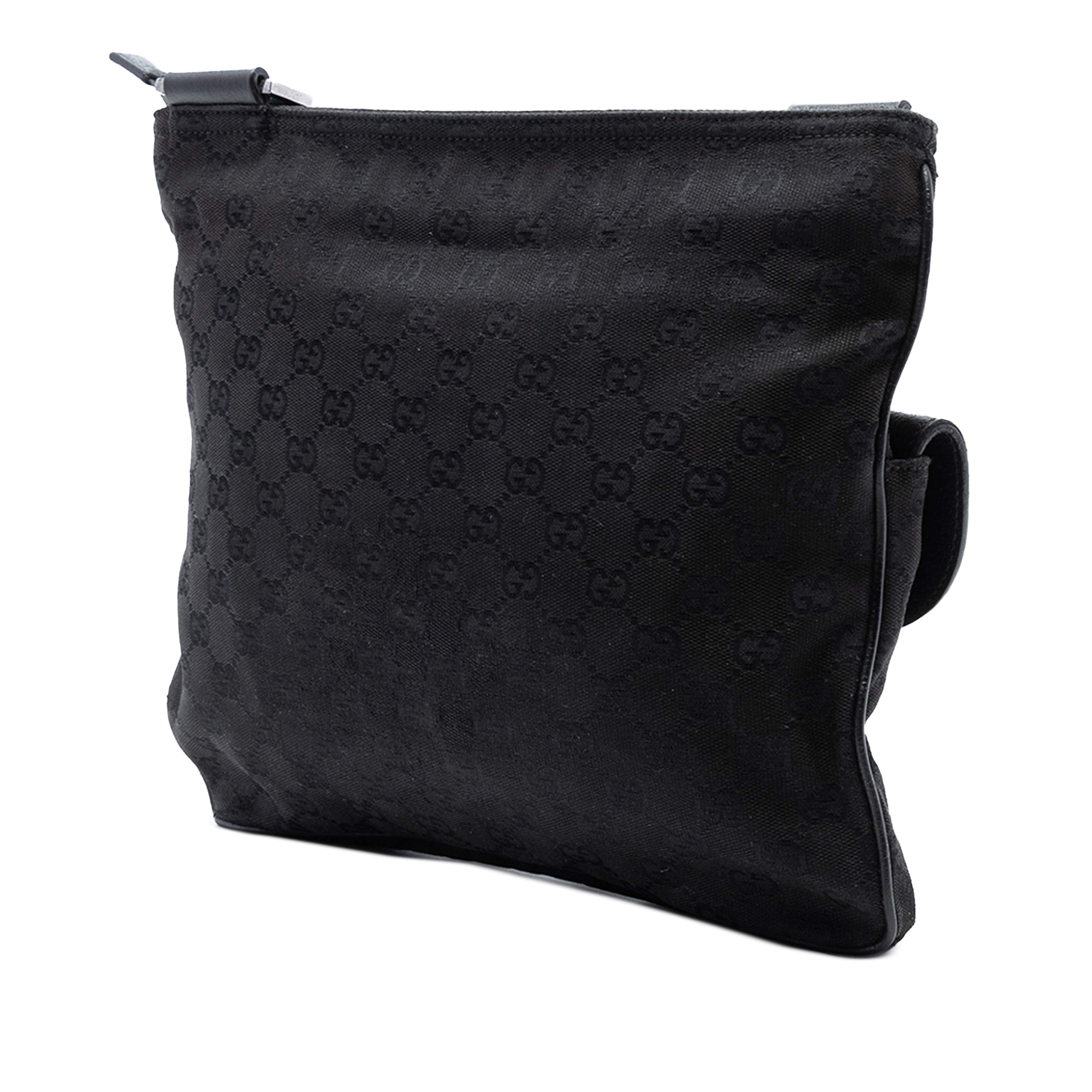 Gucci Gg Canvas Web Crossbody, från Luxclusif, i färgen black. Klicka för att öppna bilden i stort format