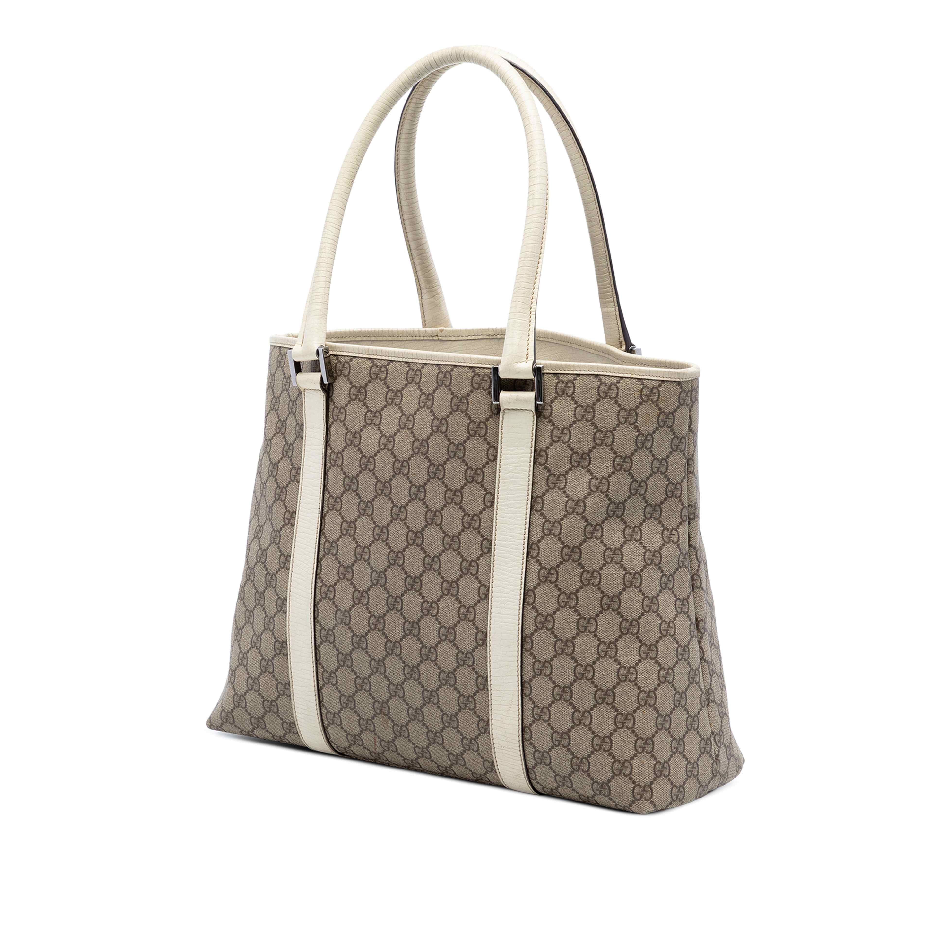 Gucci Gg Supreme Joy Tote, från Luxclusif, i färgen beige. Klicka för att öppna bilden i stort format
