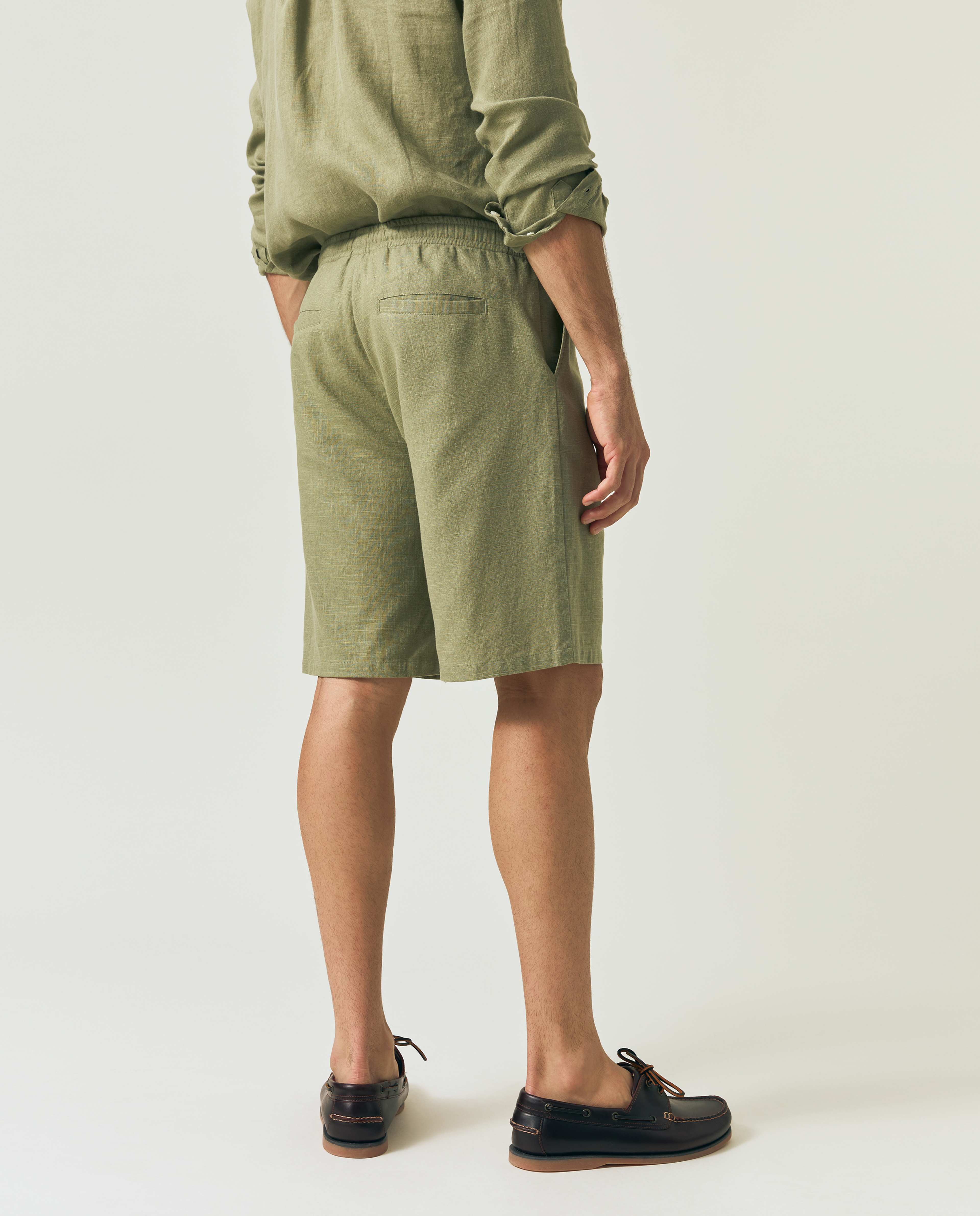 Casual Linen Blend Shorts